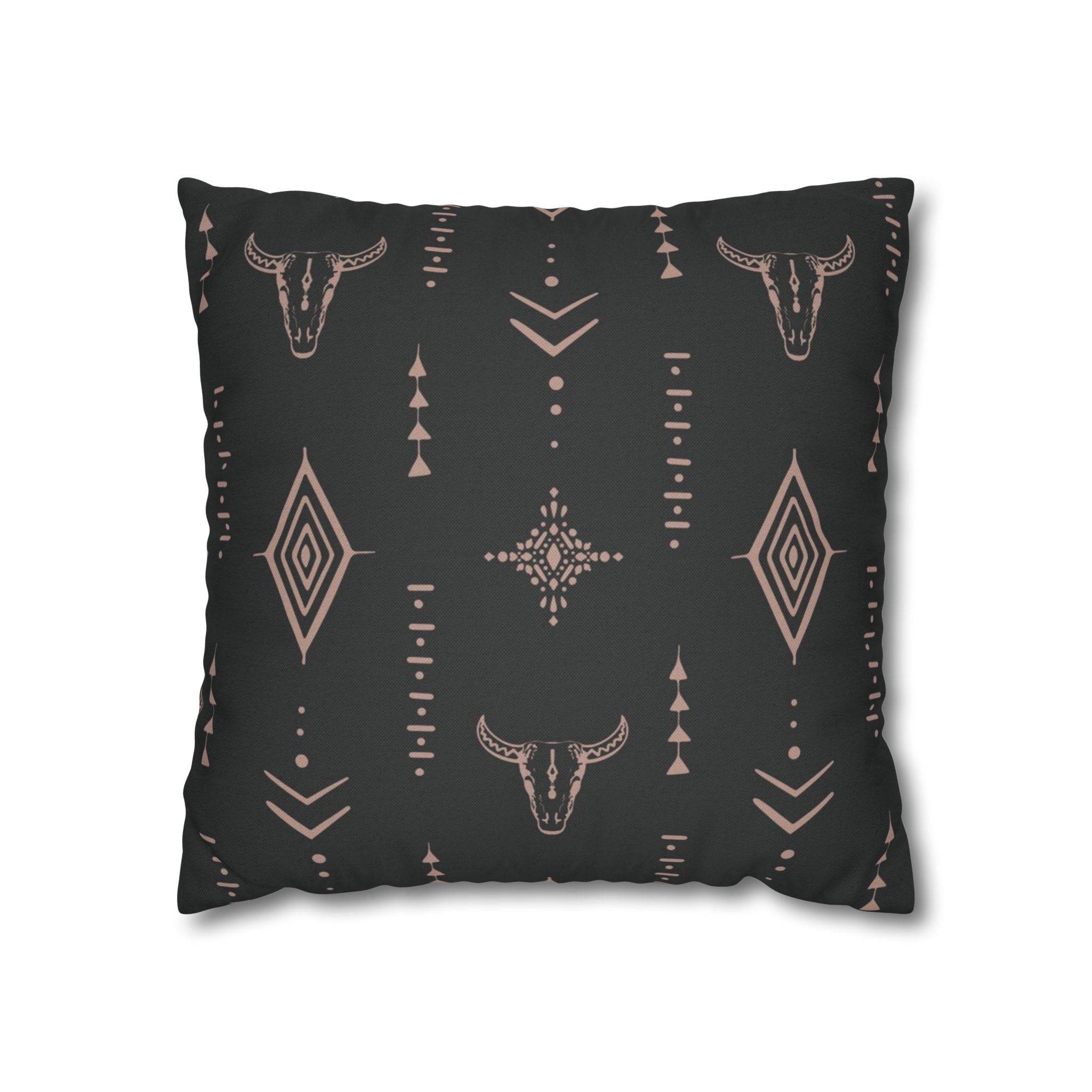 Cushion Cover, Throw pillow Case for Couch ( Single Piece) : Charcoal Black - SnugLiving