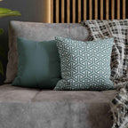 Cushion Cover, Throw pillow Case for Couch (Single Piece) : Patterned Grey Azure - SnugLiving