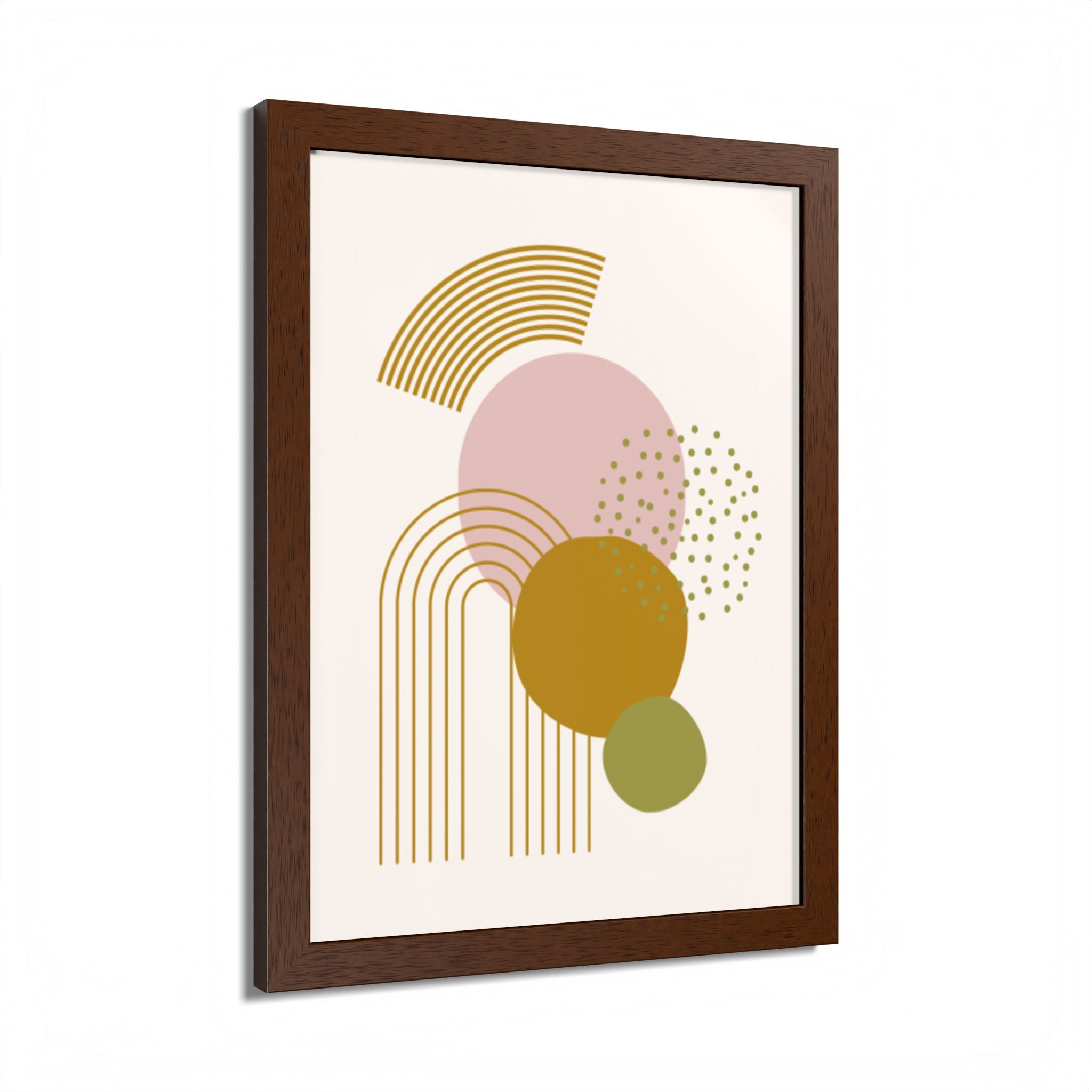 Multi-Color Framed Poster | Abstract Wall Art, Boho Home Decor| Pattern 1