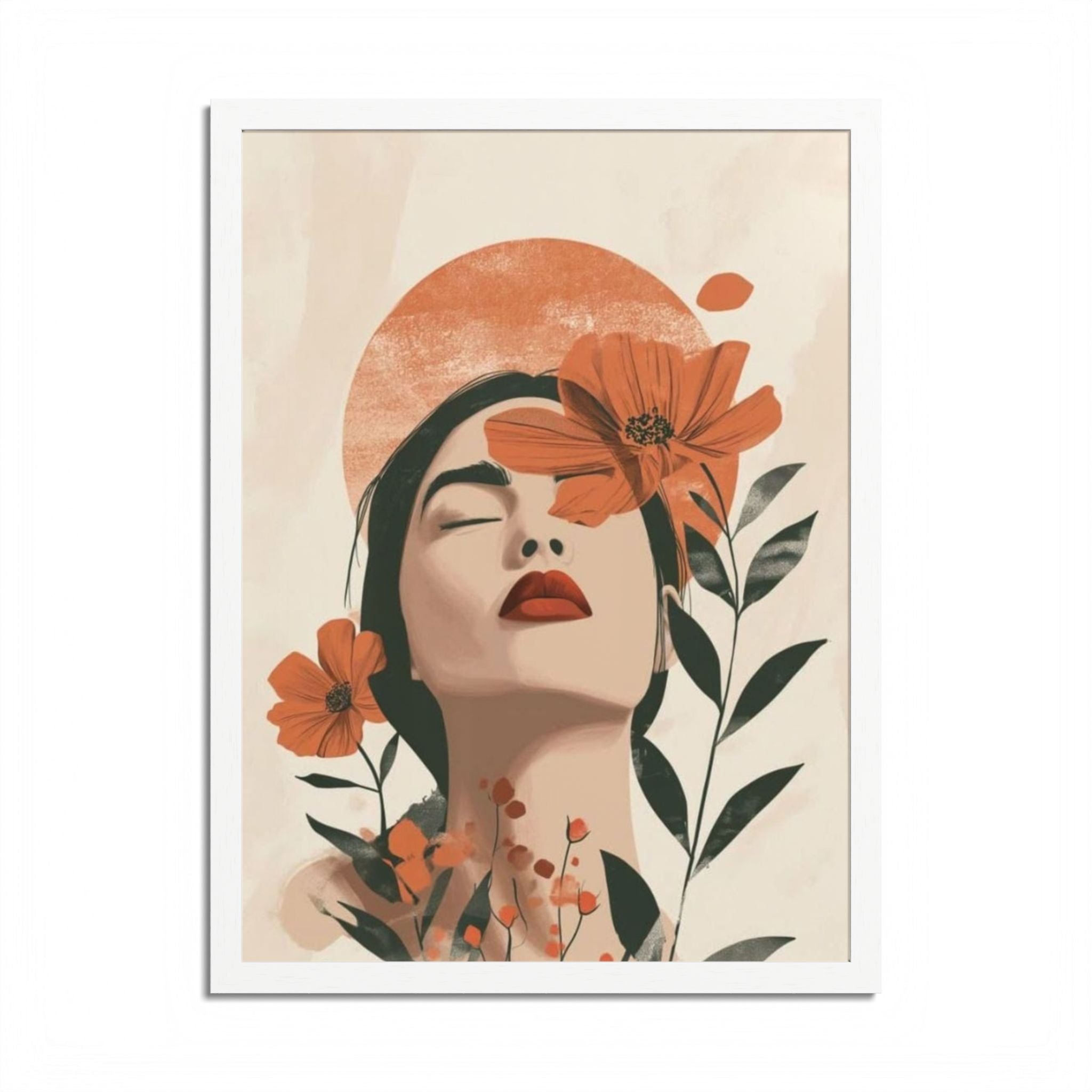 Multi-Color Framed Poster | Abstract Wall Art, Boho Home Decor | Pattern 10