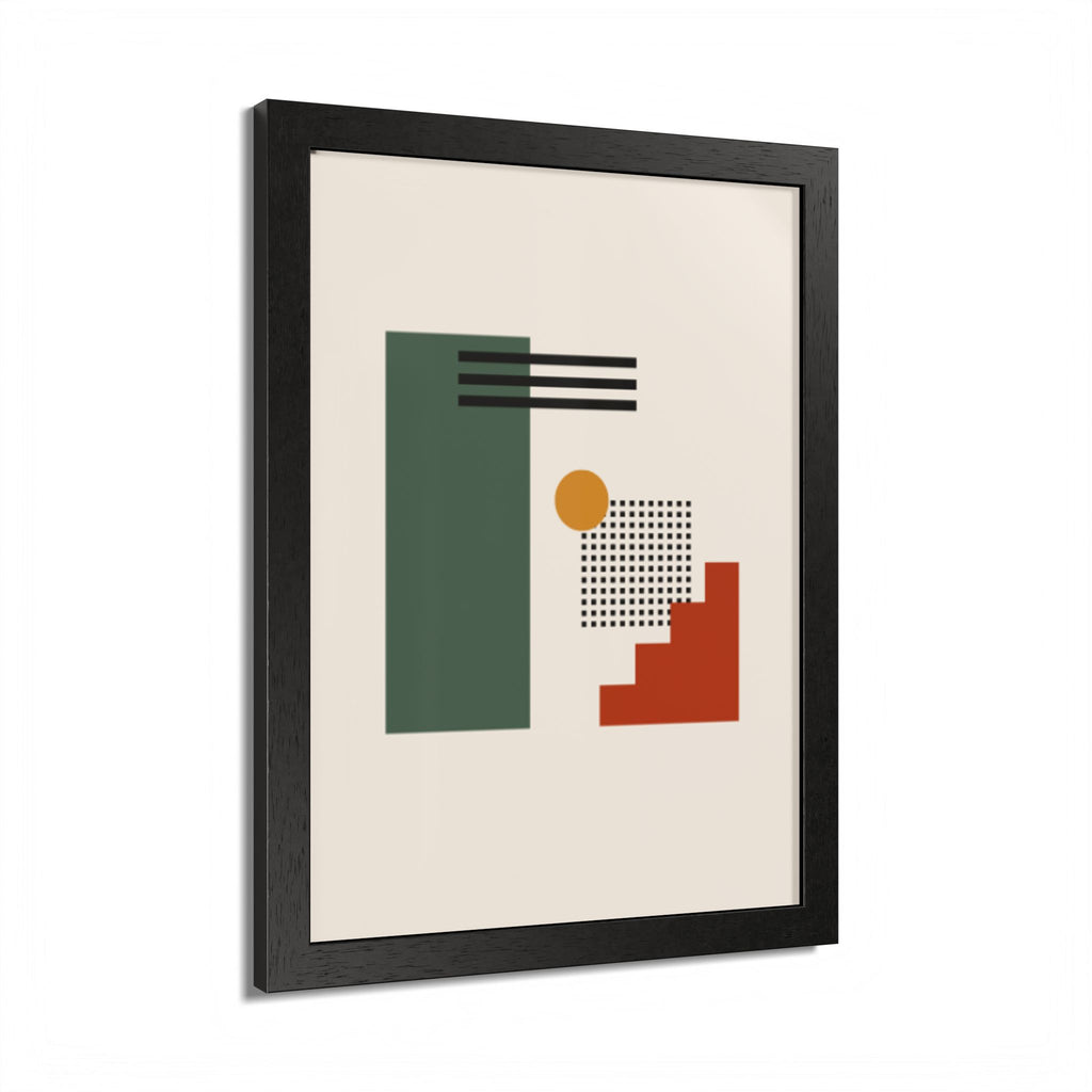 Multi-Color Framed Poster | Abstract Wall Art, Boho Home Decor | Pattern 3