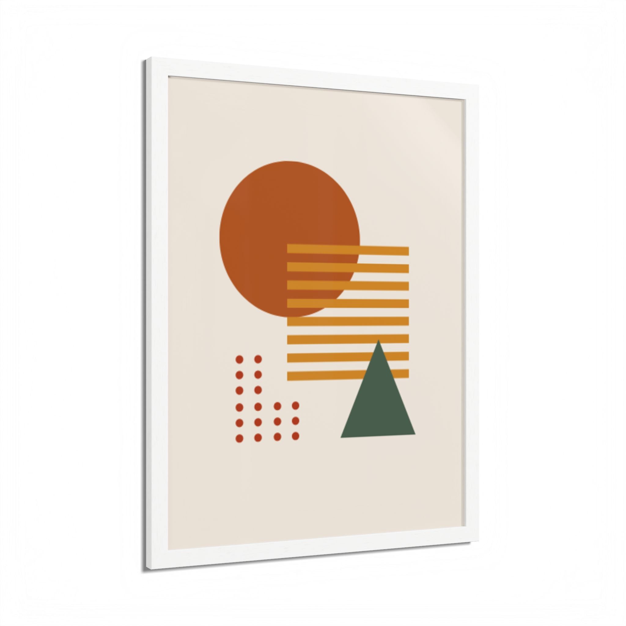 Multi-Color Framed Poster | Abstract Wall Art, Boho Home Decor | Pattern 2