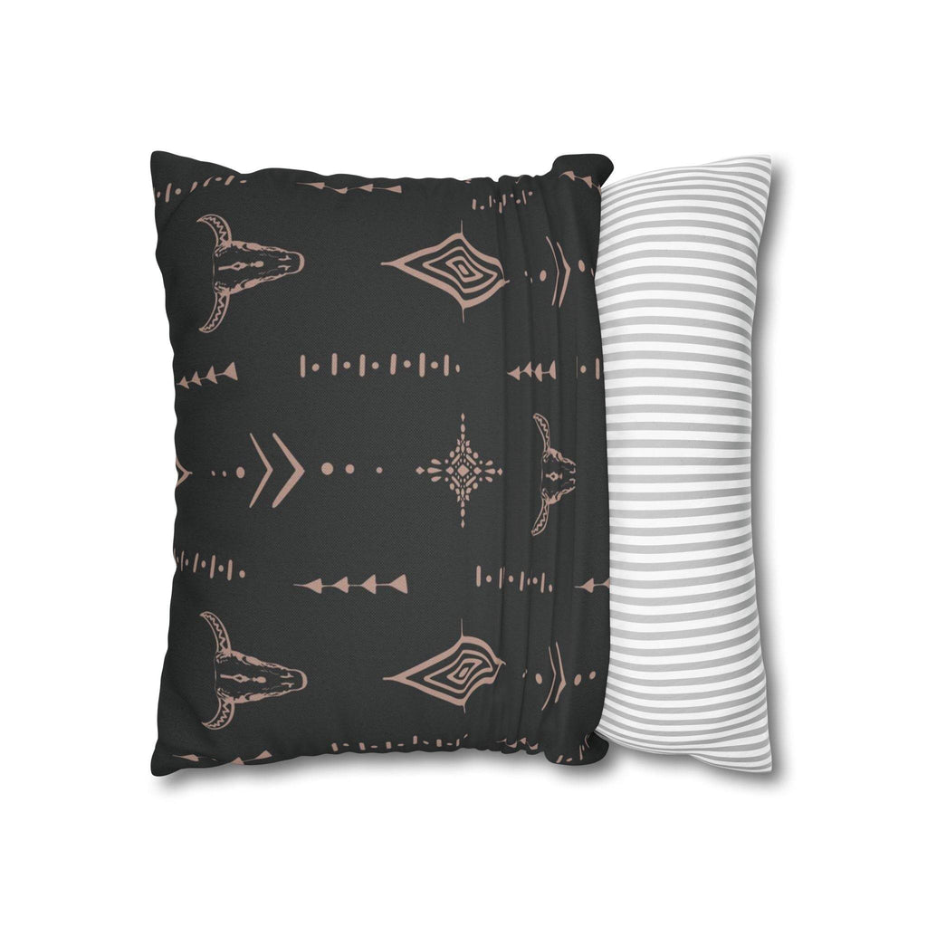 Cushion Cover, Throw pillow Case for Couch ( Single Piece) : Charcoal Black - SnugLiving