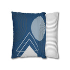 Cushion Cover, Throw pillow Case for Couch ( Single Piece) : Blue & Grey Pattern - SnugLiving