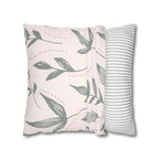 Cushion Cover, Throw pillow Case for Couch (Single Piece) : Grey Azure - SnugLiving