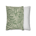 Cushion Cover, Throw pillow Case for Couch (Single Piece) : Leafy Pattern - SnugLiving