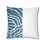 Two Way Cushion Cover, Throw pillow Case for Couch (Single Piece) : Grey Azure - SnugLiving
