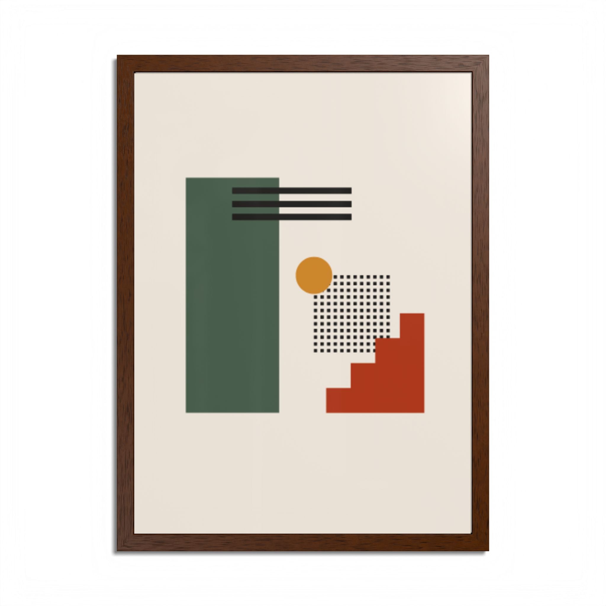 Multi-Color Framed Poster | Abstract Wall Art, Boho Home Decor | Pattern 3