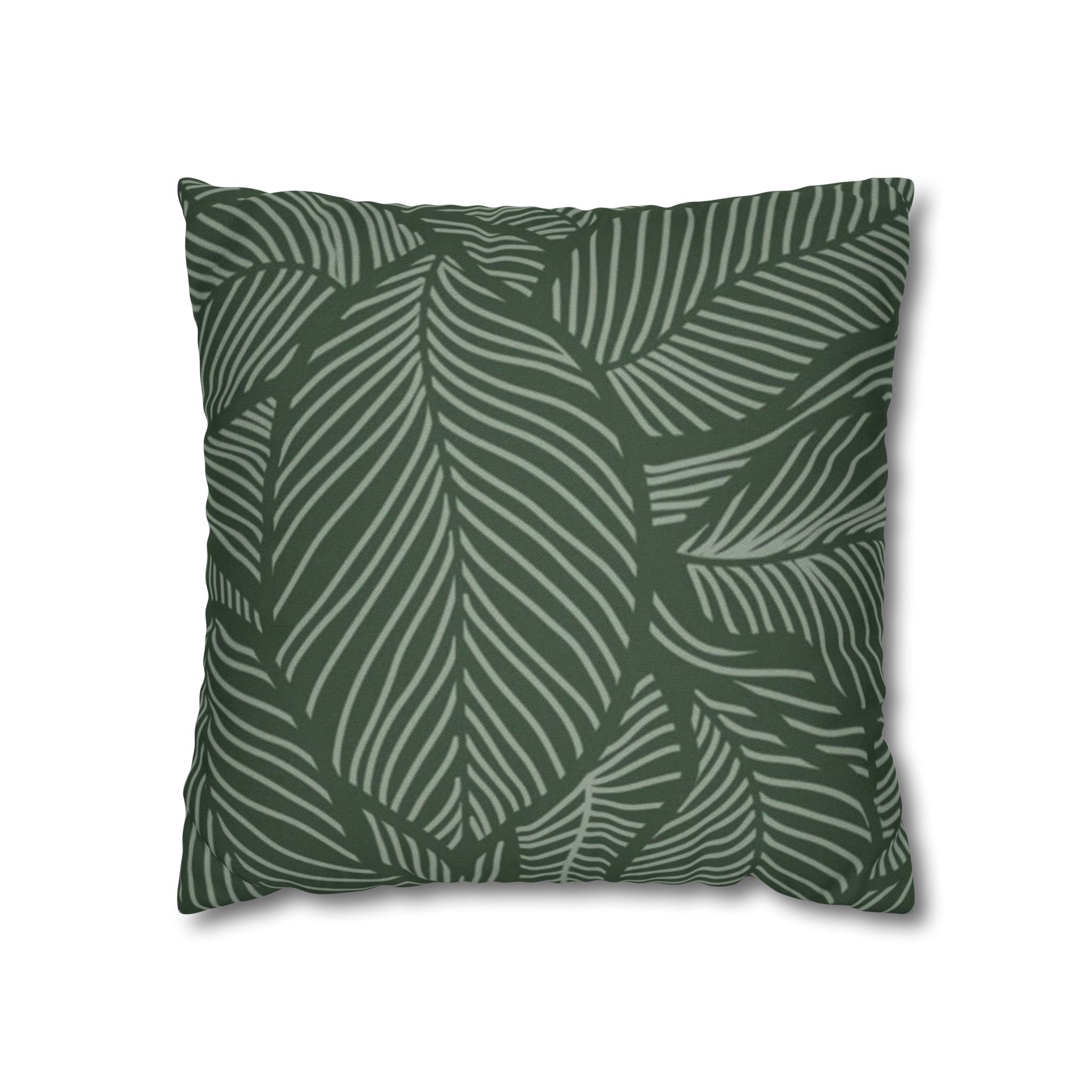 Cushion Cover, Throw pillow Case for Couch ( Single Piece) : Emerald Green