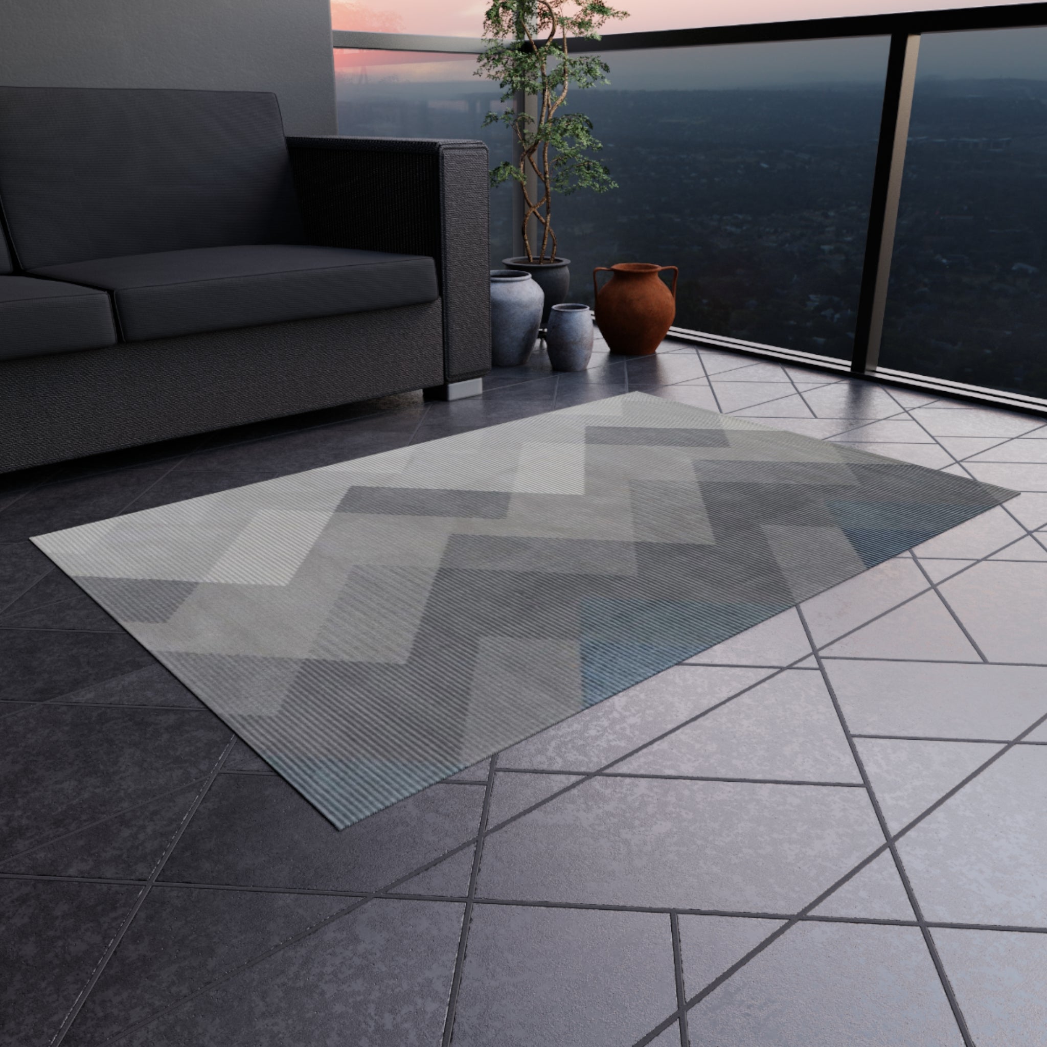 Stylish Outdoor Rug for Patios, Decks, and Gardens | Perfect for Home Decor, Picnics, Beach Days, Outdoor Gatherings
