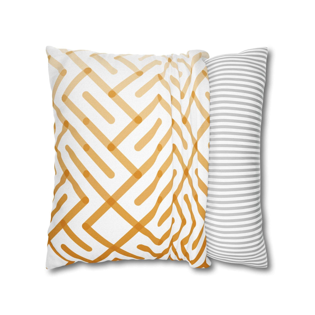 Cushion Cover, Throw pillow Case for Couch ( Single Piece) : Patterned Orange - SnugLiving