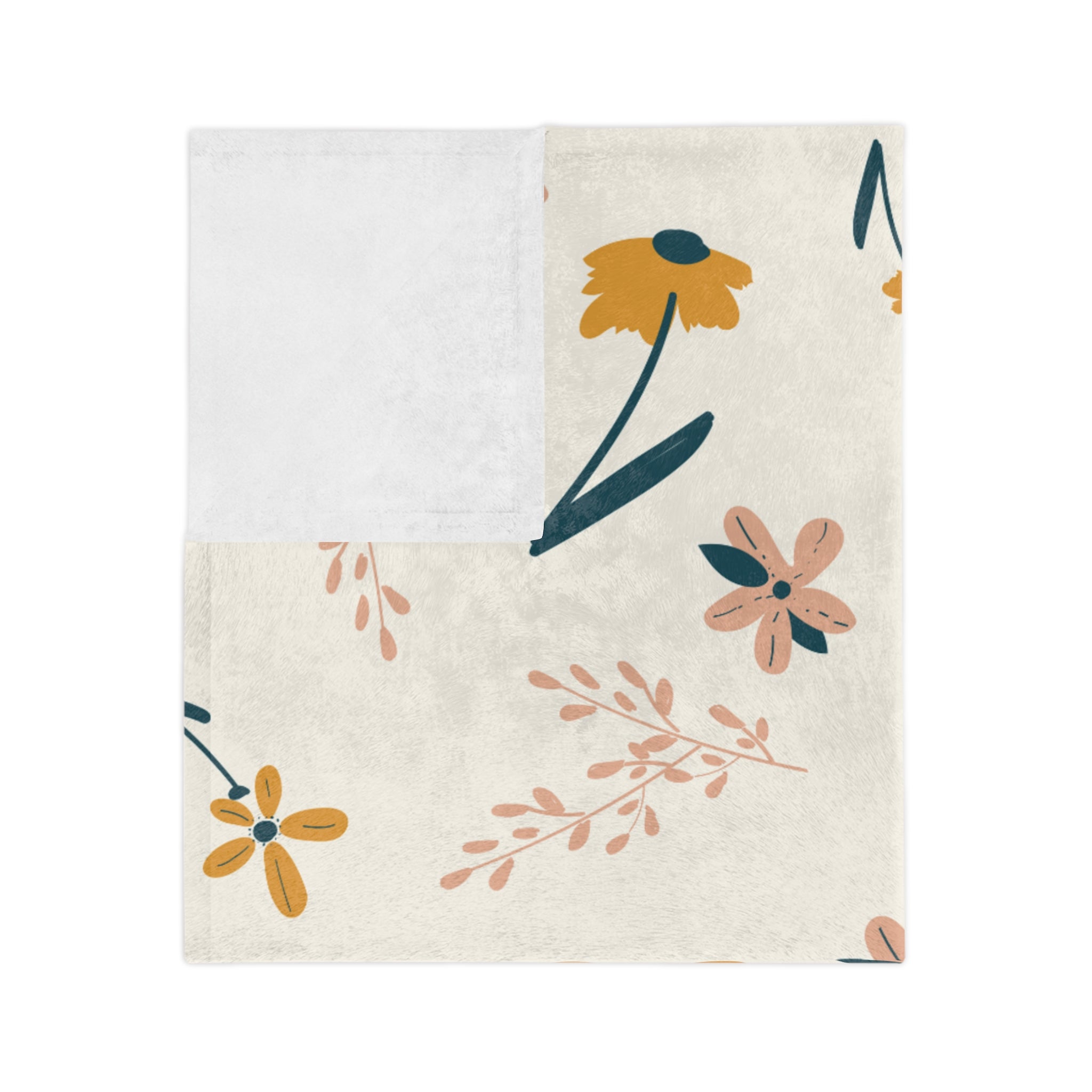 Microfiber Blanket | Soft Throw for Home Decor - Yellow and Teal