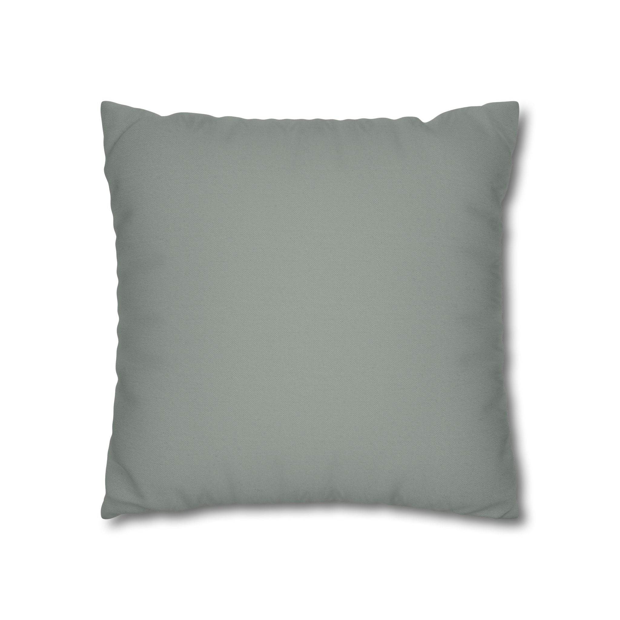 Cushion Cover, Throw pillow Case for Couch (Single Piece) : Grey & Light Orange - SnugLiving