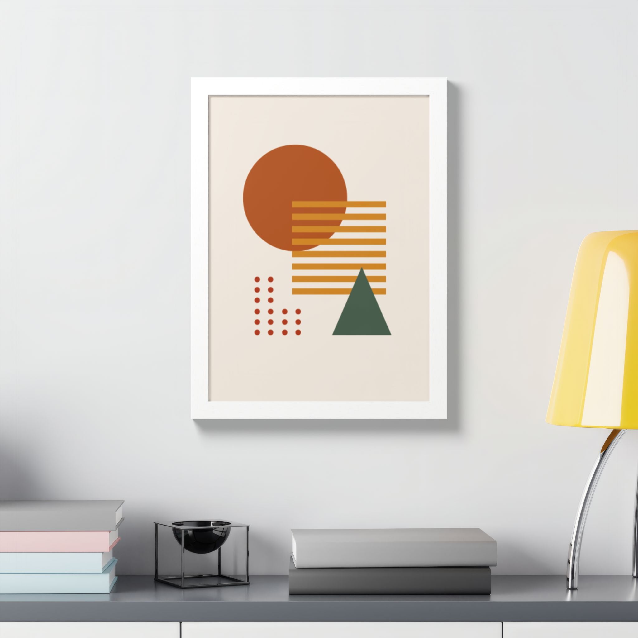 Multi-Color Framed Poster | Abstract Wall Art, Boho Home Decor | Pattern 2