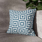 Cushion Cover, Throw pillow Case for Couch (Single Piece): Patterned Grey Azure - SnugLiving