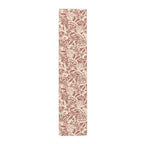 Bold Hawaiian Tropical Table Runner – Red & Cream Jungle Floral Accent - SnugLiving