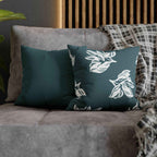 Cushion Cover, Throw pillow Case for Couch (Single Piece) : Bottle Green - SnugLiving