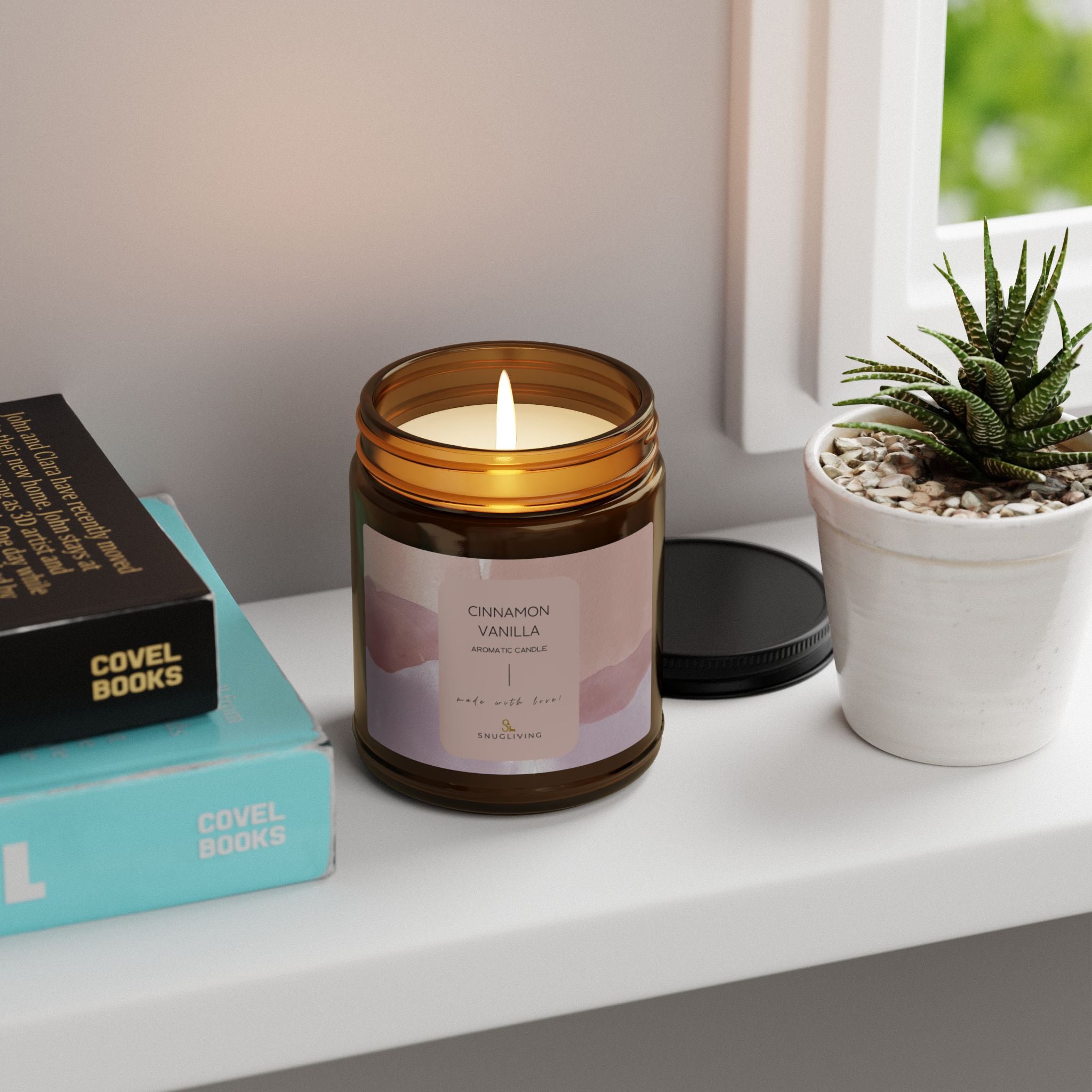 SnugLiving Aromatic/Scented Soy Candle : Cinnamon Vanilla