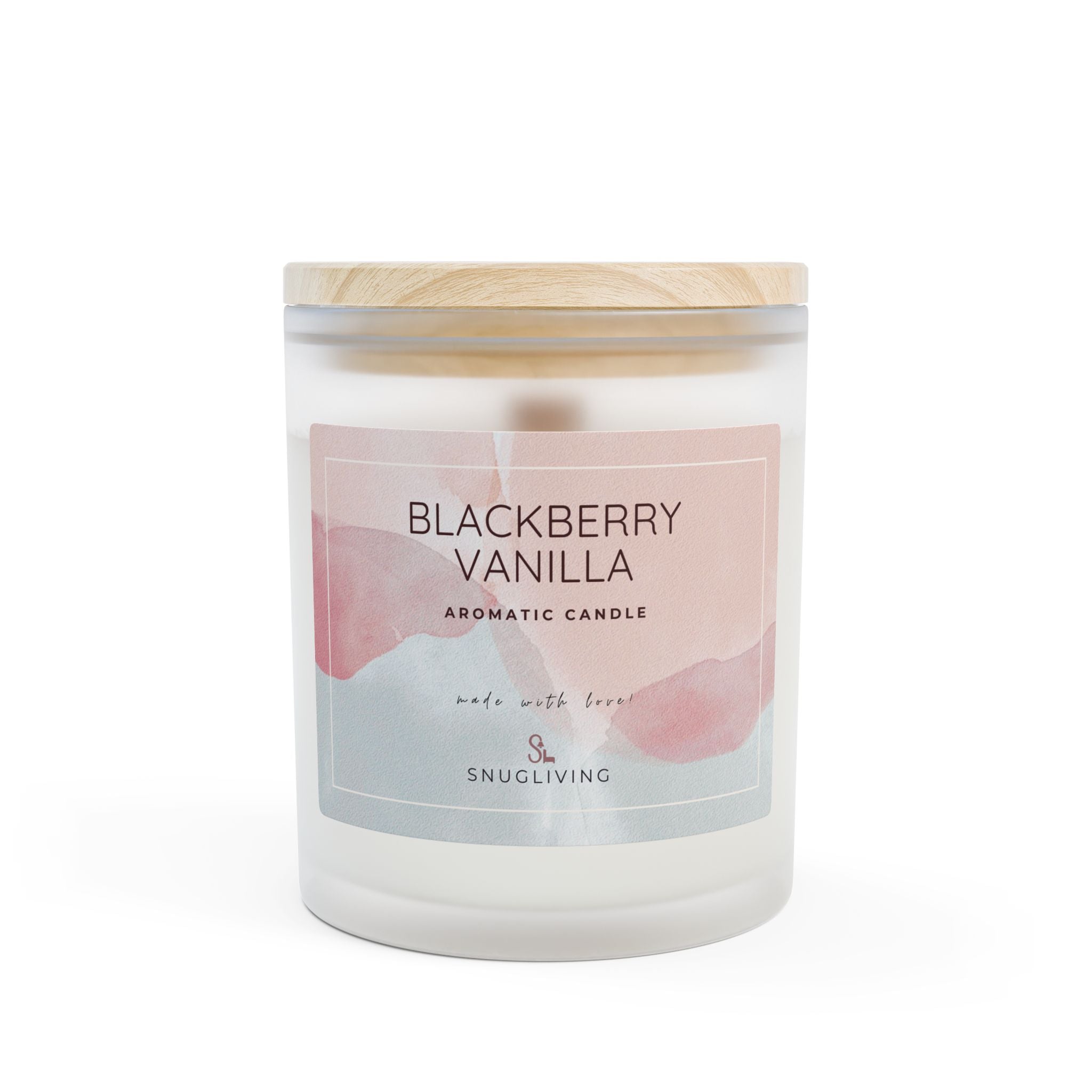SnugLiving  Aromatic/Scented Glass Candle, 11oz : Blackberry Vanilla