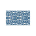 Modern Optical Illusion Geometric Rugs for Living Room & Patio | Blue and White 3D Pattern Rug - SnugLiving