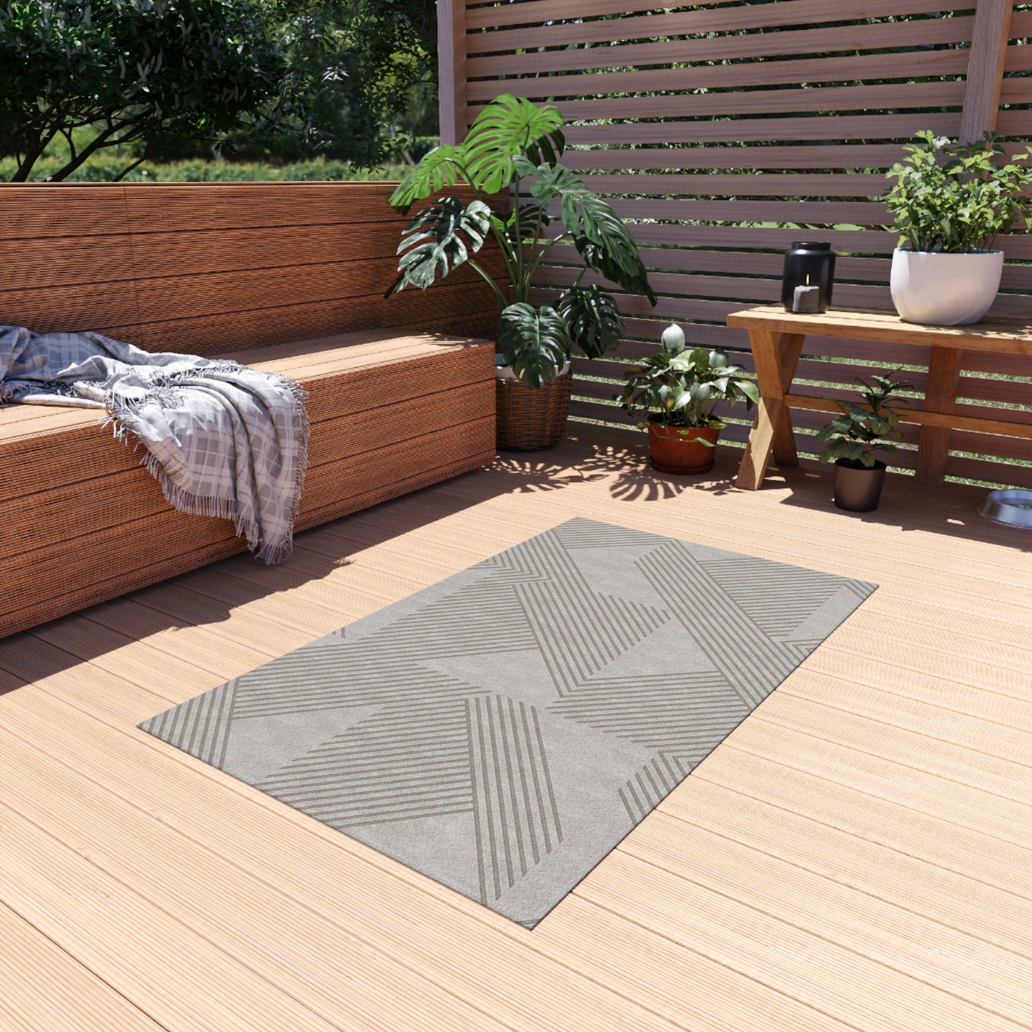 Stylish Outdoor Rug for Patios, Decks, and Gardens | Perfect for Home Decor, Picnics, Beach Days, Outdoor Gatherings