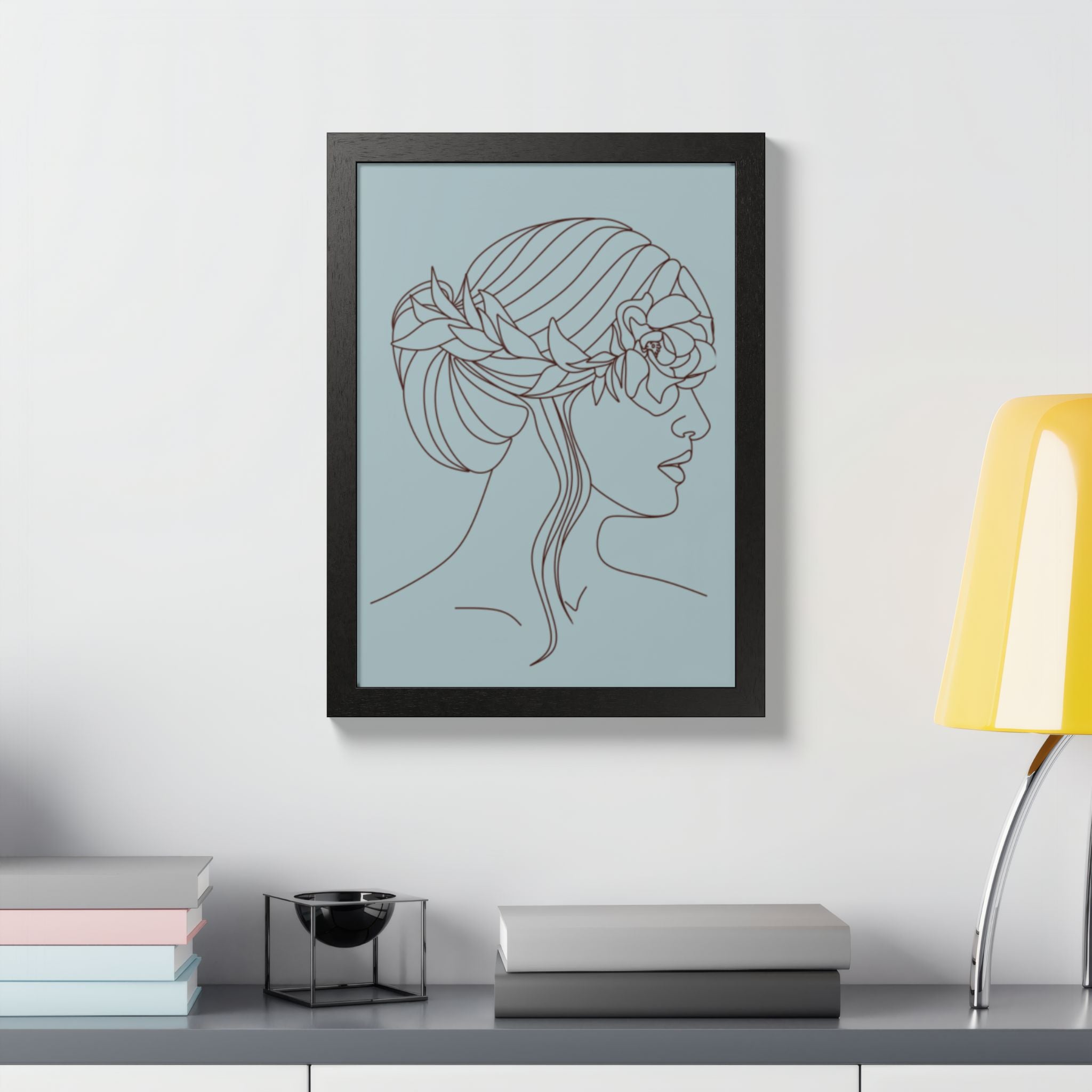 Multi-Color Framed Poster | Abstract Wall Art, Boho Home Decor | Pattern 5