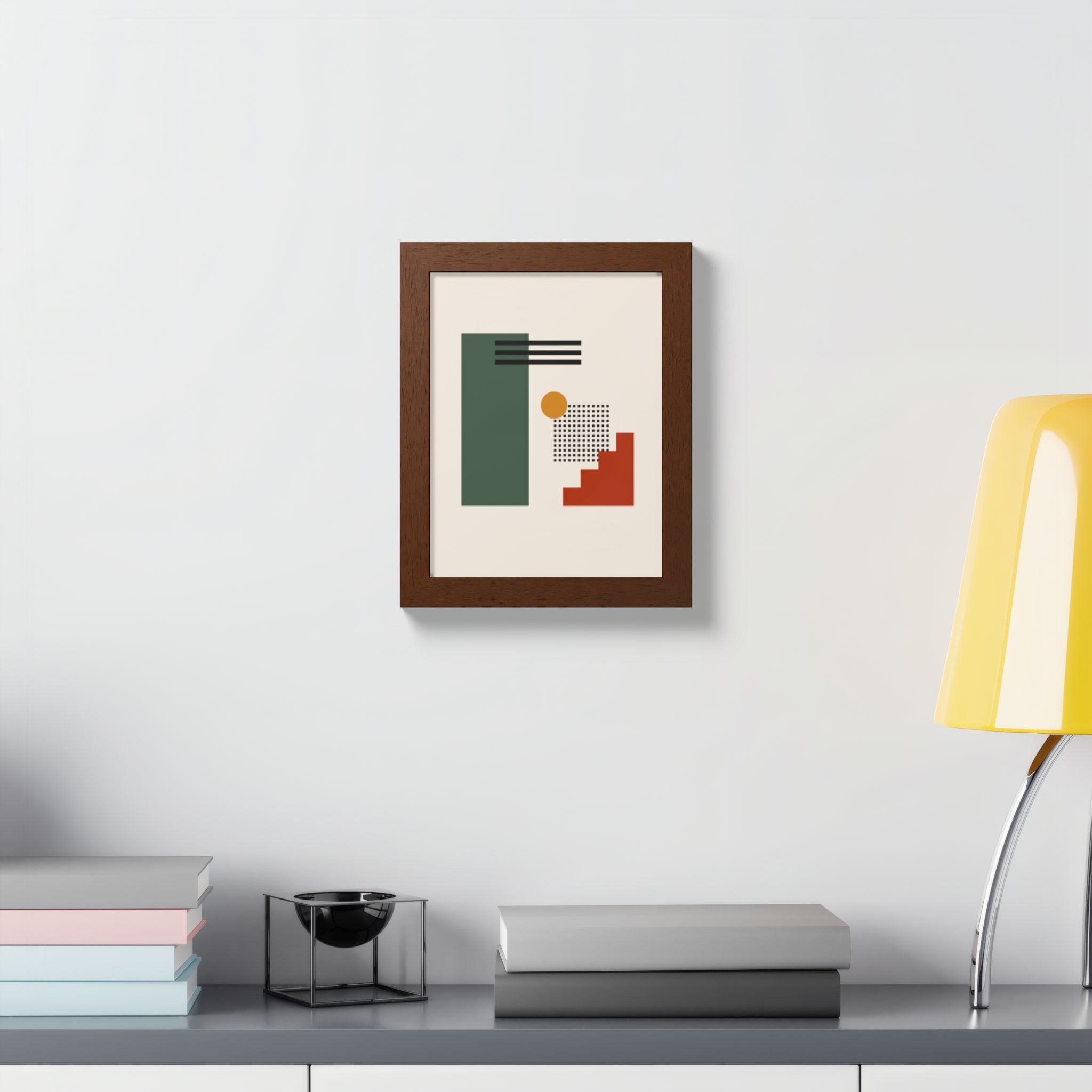 Multi-Color Framed Poster | Abstract Wall Art, Boho Home Decor | Pattern 3