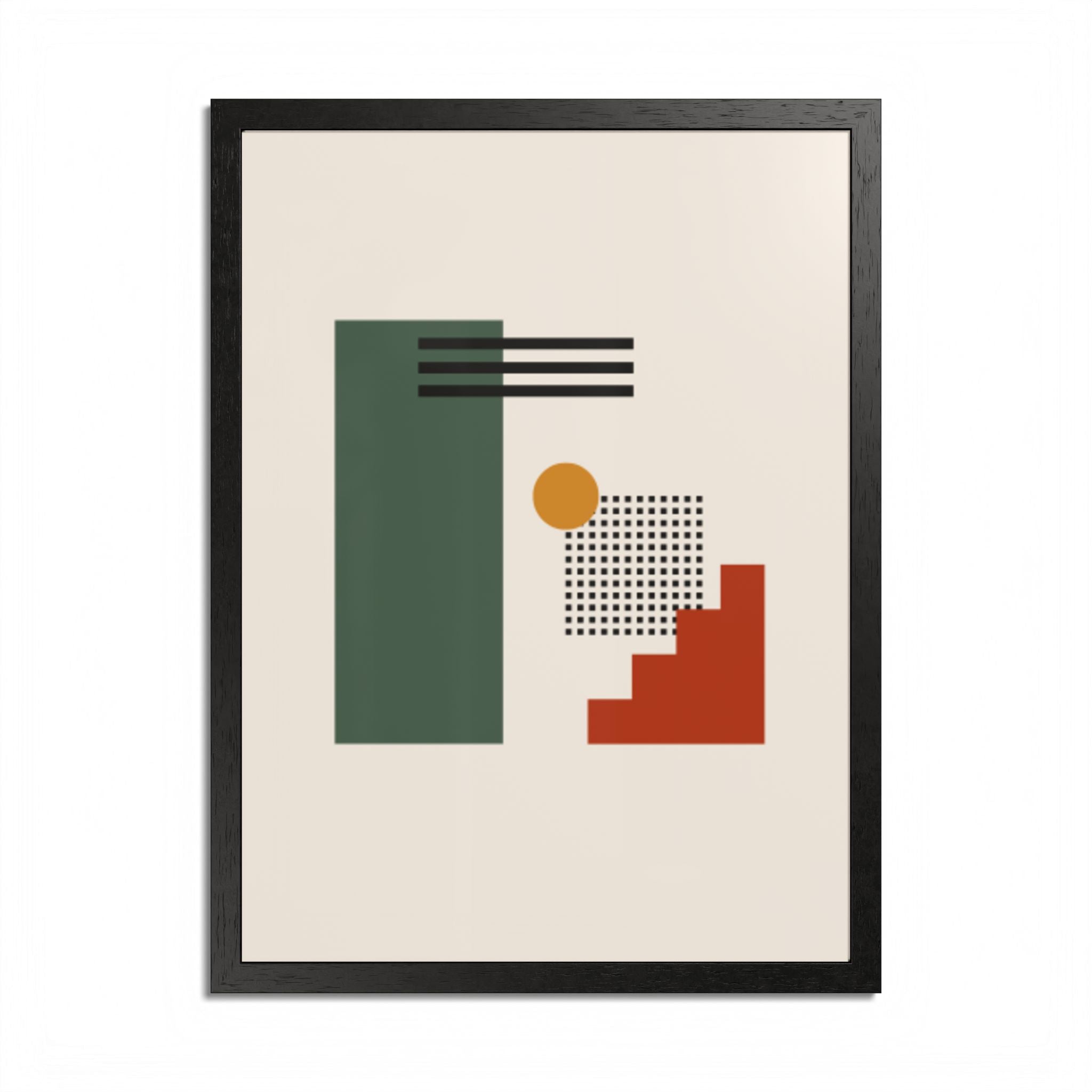 Multi-Color Framed Poster | Abstract Wall Art, Boho Home Decor | Pattern 3