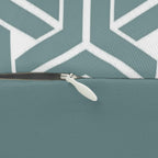 Lounge Pillow, Throw Pillow with Fillers/Insert (Single Piece) : Grey Cyan - SnugLiving
