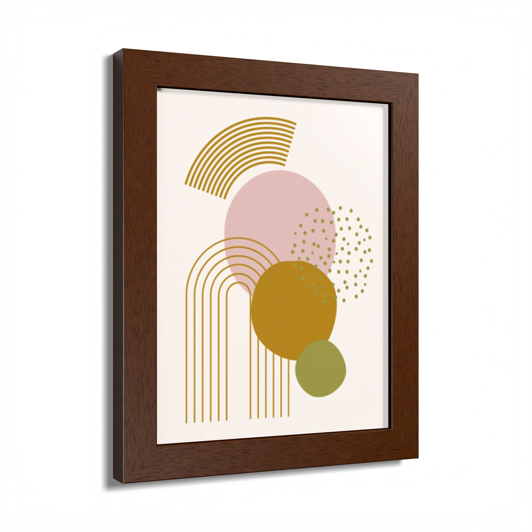 Multi-Color Framed Poster | Abstract Wall Art, Boho Home Decor| Pattern 1