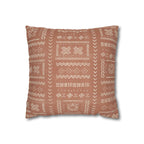 Two Way Cushion Cover, Throw pillow Case for Couch ( Single Piece) : Pastel Grey Orange - SnugLiving