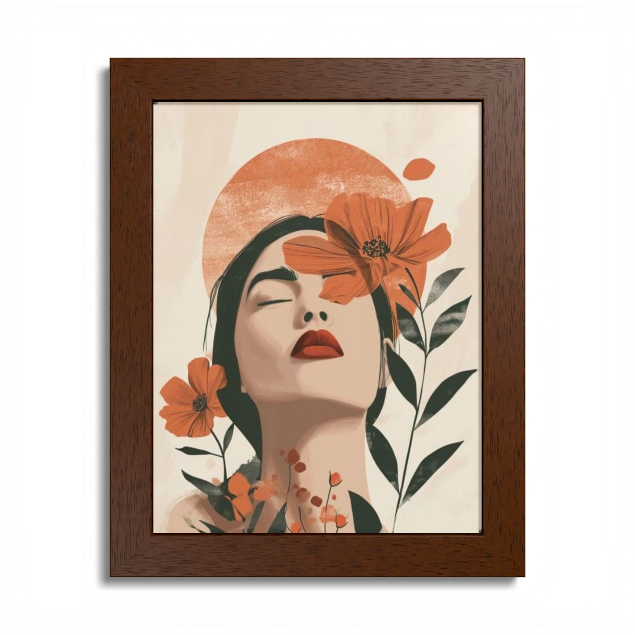 Multi-Color Framed Poster | Abstract Wall Art, Boho Home Decor | Pattern 10