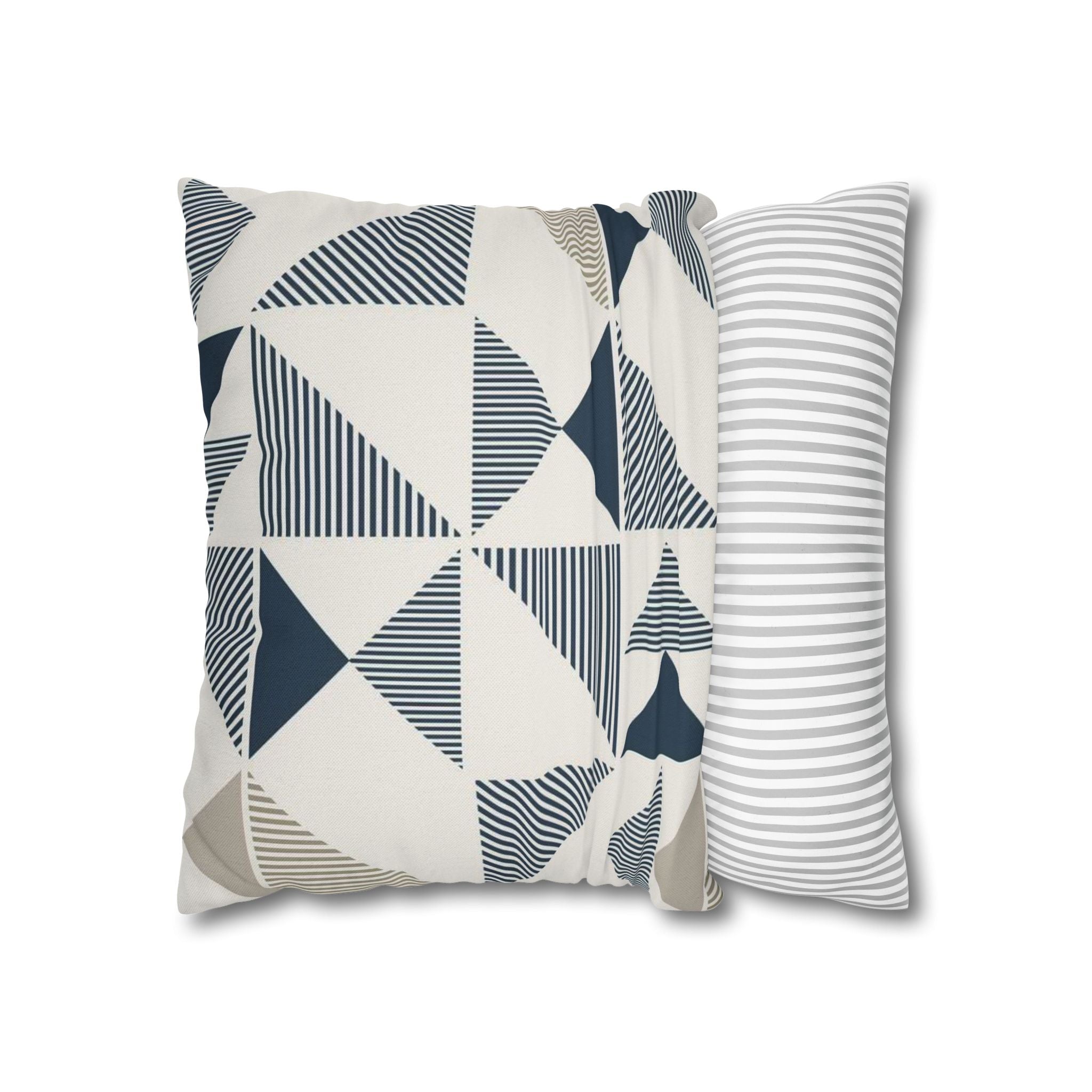 Two Way Cushion Cover, Throw pillow Case for Couch ( Single Piece) : Geometric Pattern