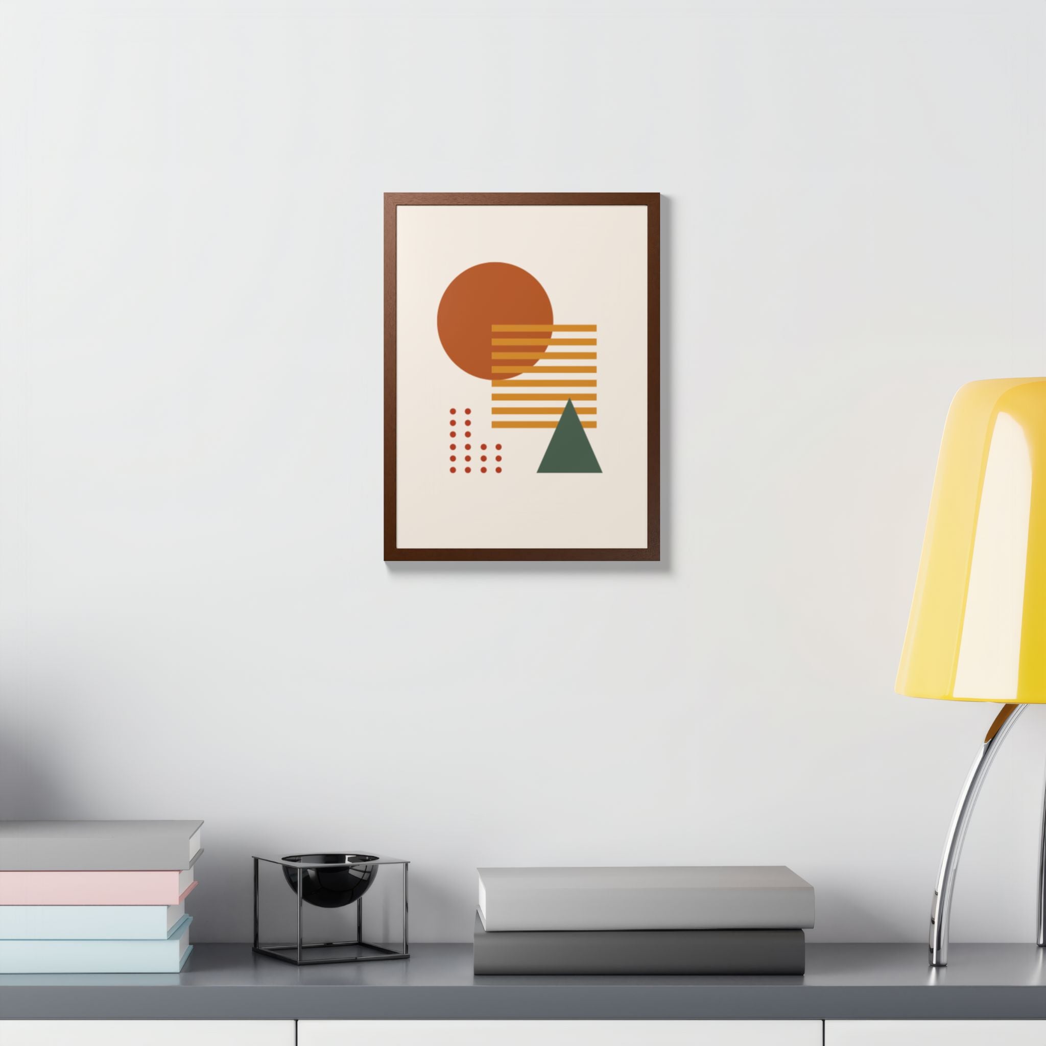 Multi-Color Framed Poster | Abstract Wall Art, Boho Home Decor | Pattern 2