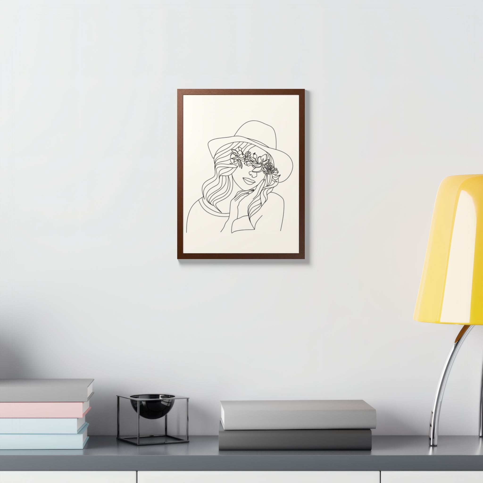 Multi-Color Framed Poster | Abstract Wall Art, Boho Home Decor | Pattern 4