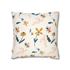 Cushion Cover, Throw pillow Case for Couch (Single Piece) : Floral Warm Orange - SnugLiving
