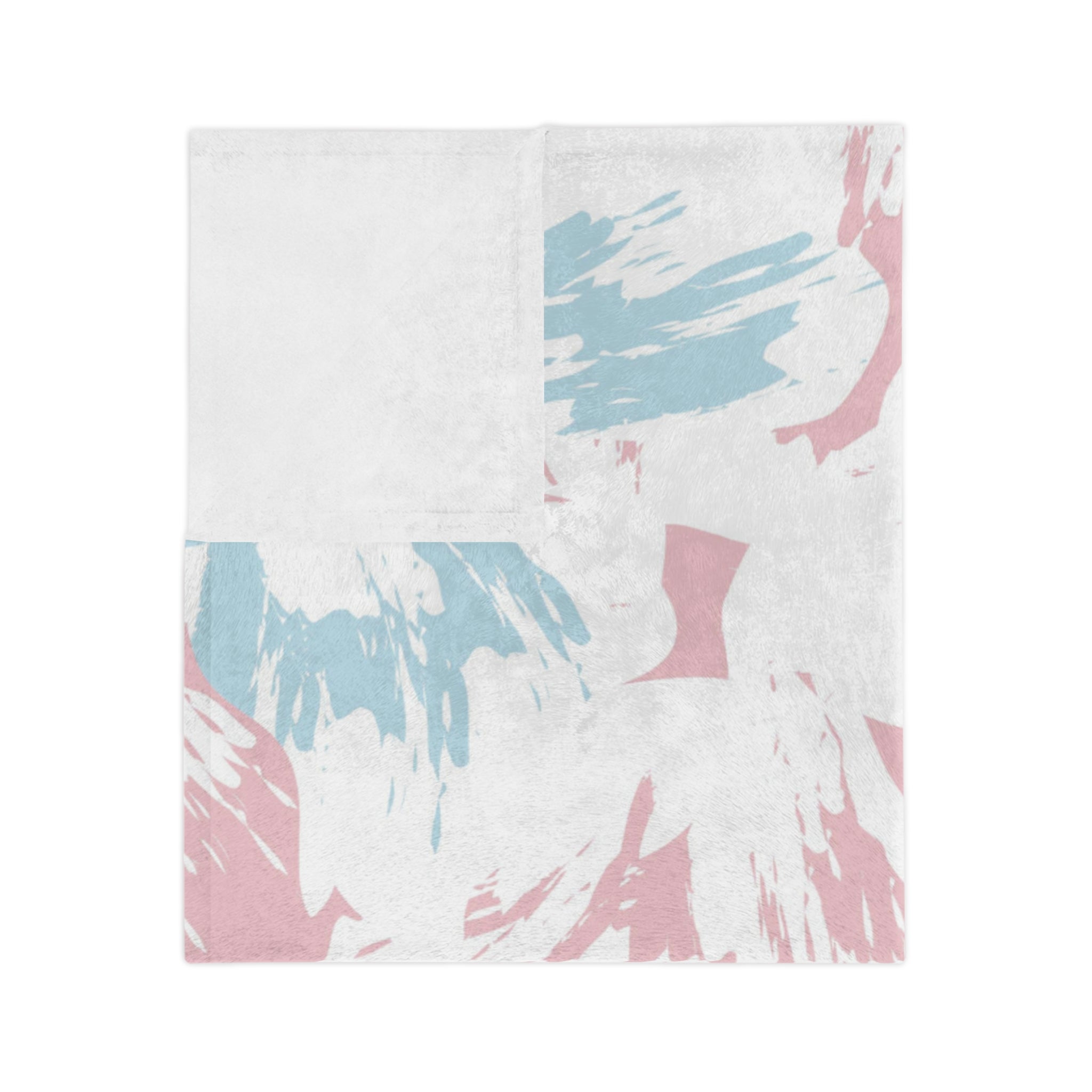 Microfiber Blanket | Soft Throw for Home Decor - Blue,White & Pink