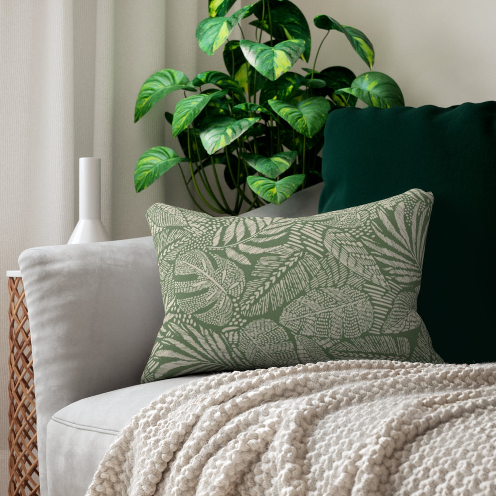 Lounge Pillow, Throw Pillow with Fillers/Insert (Single Piece) : Highland Green
