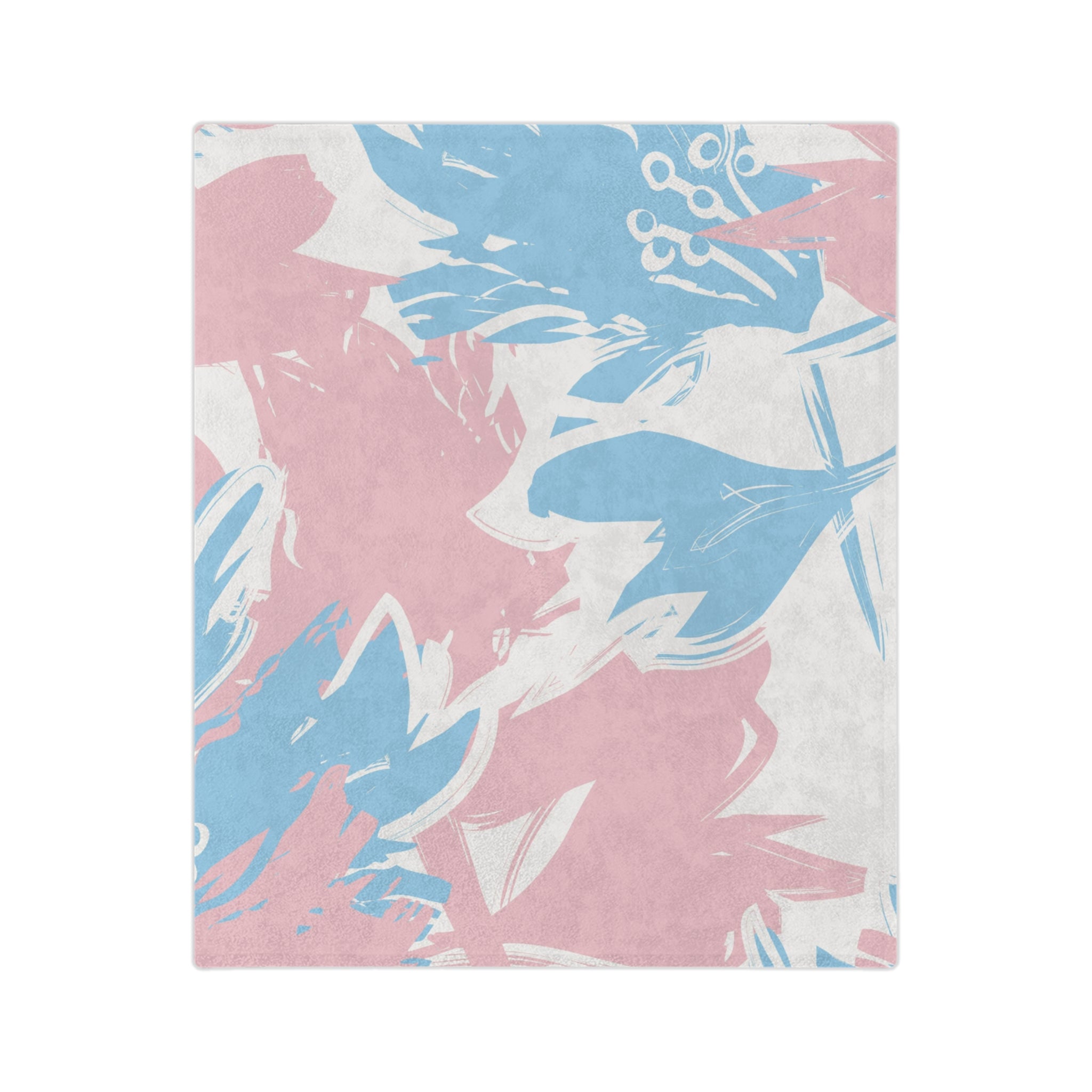 Microfiber Blanket | Soft Throw for Home Decor - Blue & Pink
