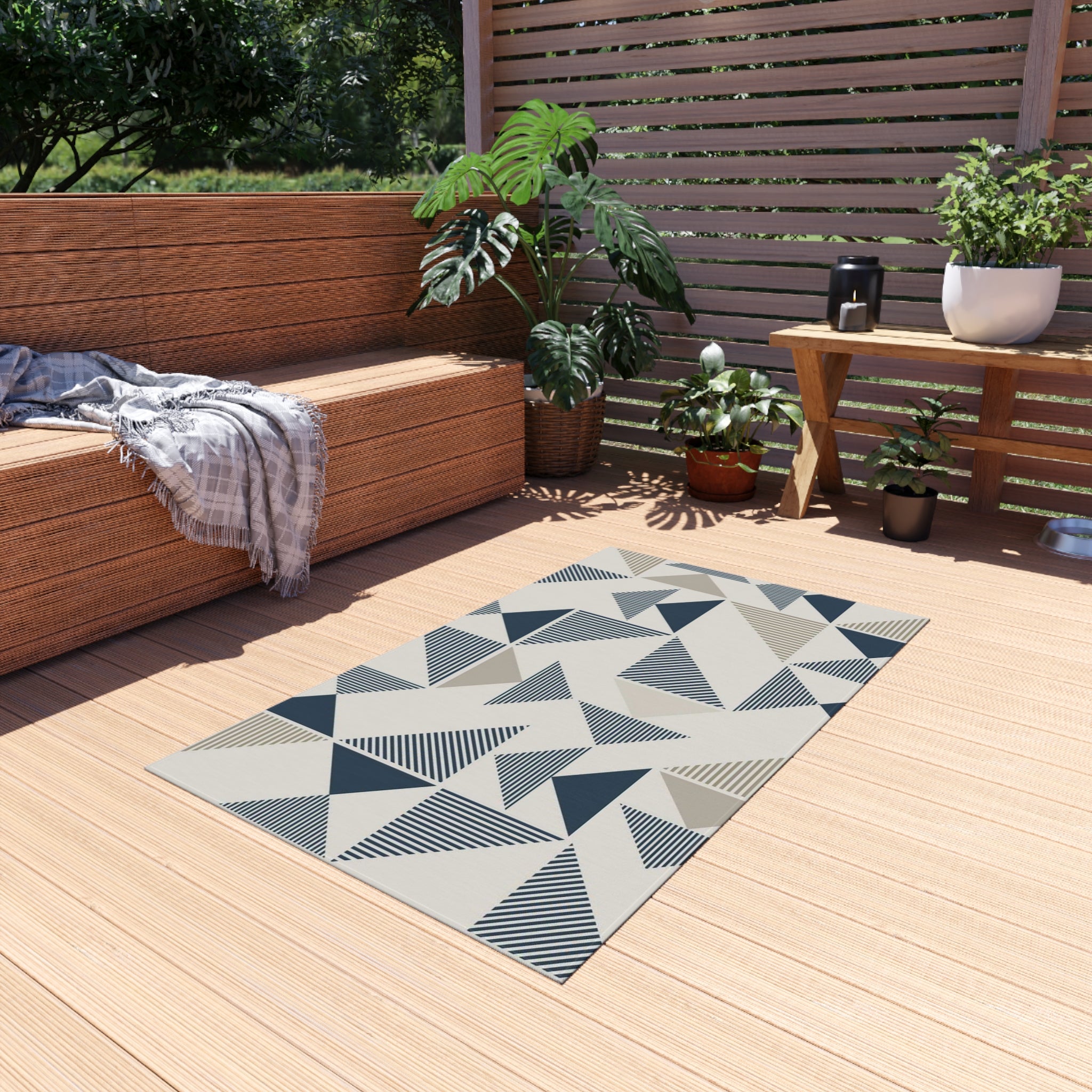 Stylish Outdoor Rug for Patios, Decks, and Gardens | Perfect for Home Decor, Picnics, Beach Days, Outdoor Gatherings