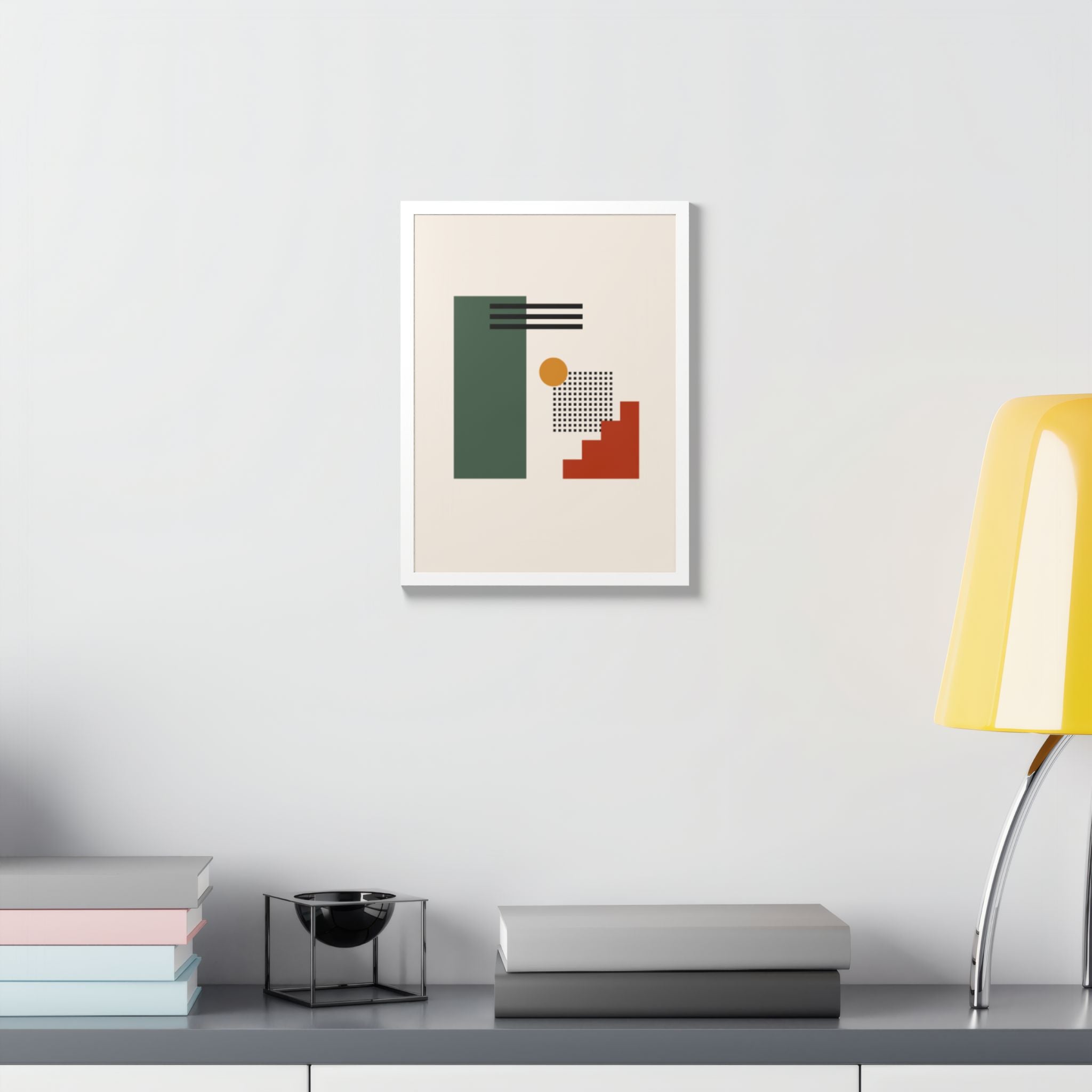 Multi-Color Framed Poster | Abstract Wall Art, Boho Home Decor | Pattern 3