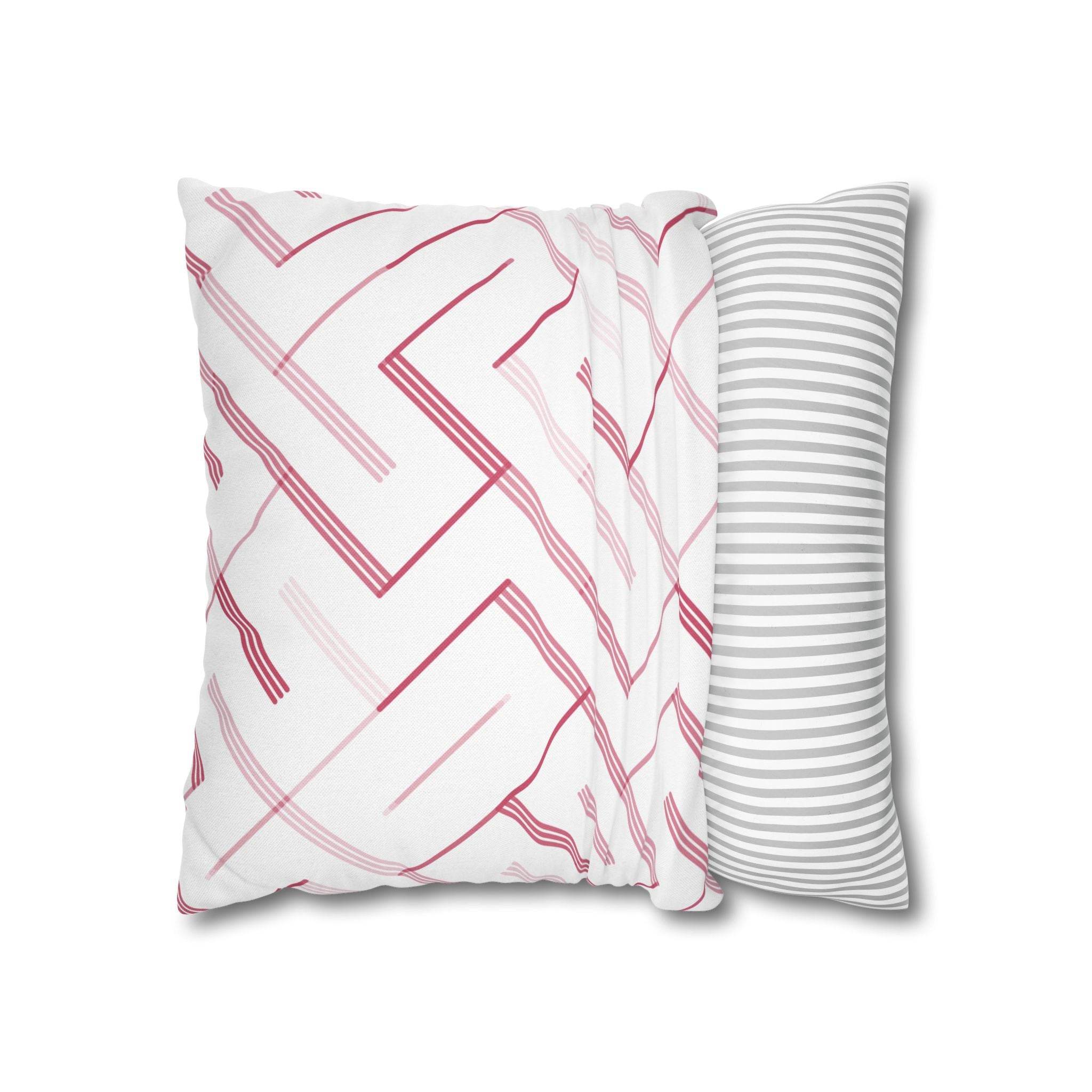 Cushion Cover, Throw pillow Case for Couch (Single Piece) : Patterned Crimson - SnugLiving