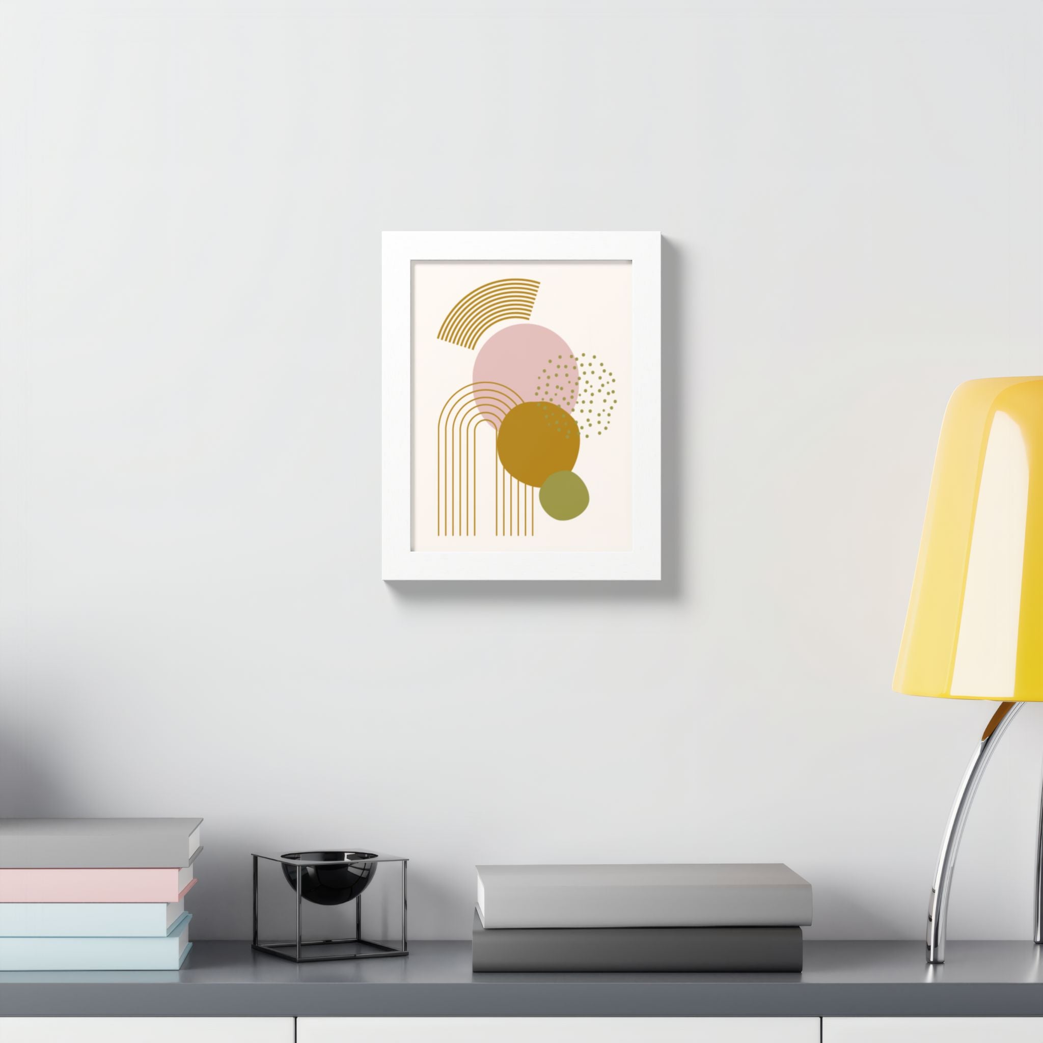 Multi-Color Framed Poster | Abstract Wall Art, Boho Home Decor| Pattern 1