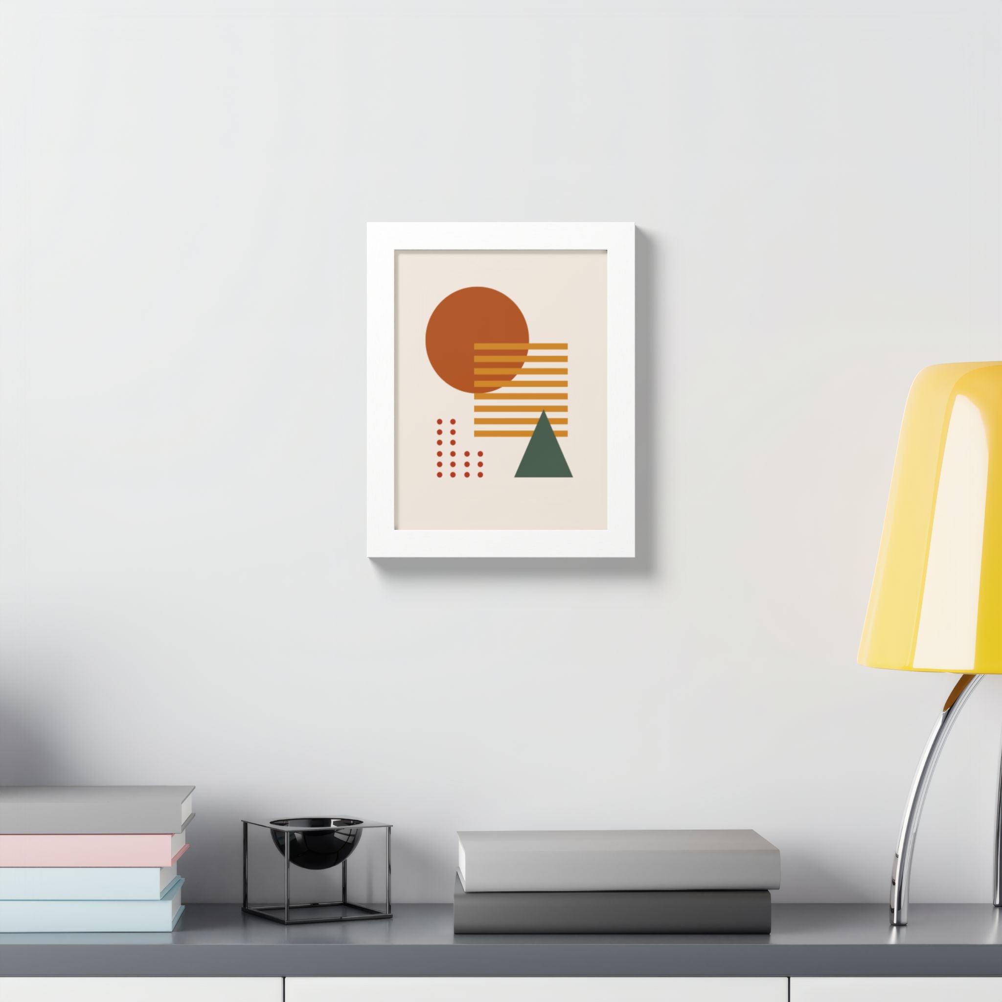 Multi-Color Framed Poster | Abstract Wall Art, Boho Home Decor | Pattern 2