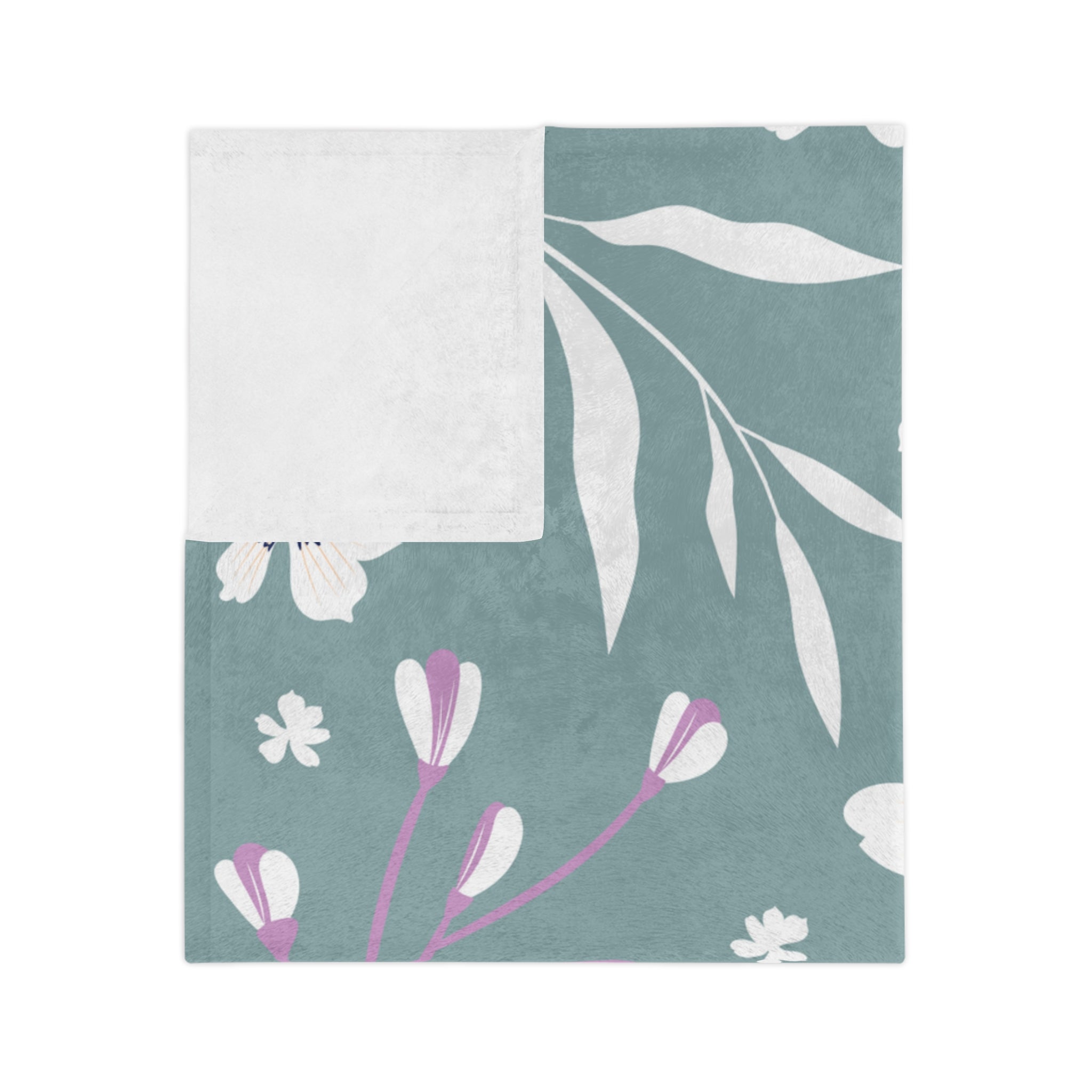 Microfiber Blanket | Soft Throw for Home Decor - Grey Azure