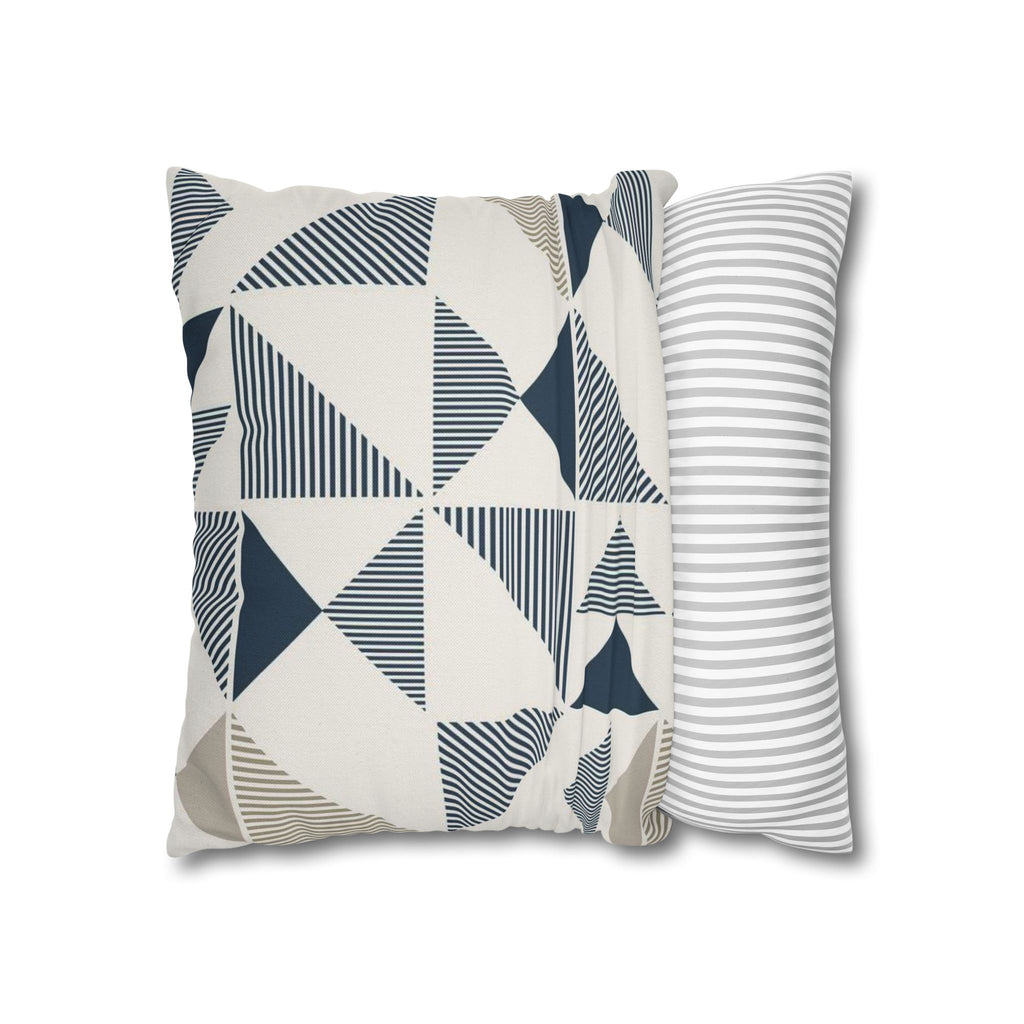 Two Way Cushion Cover, Throw pillow Case for Couch ( Single Piece) : Geometric Pattern