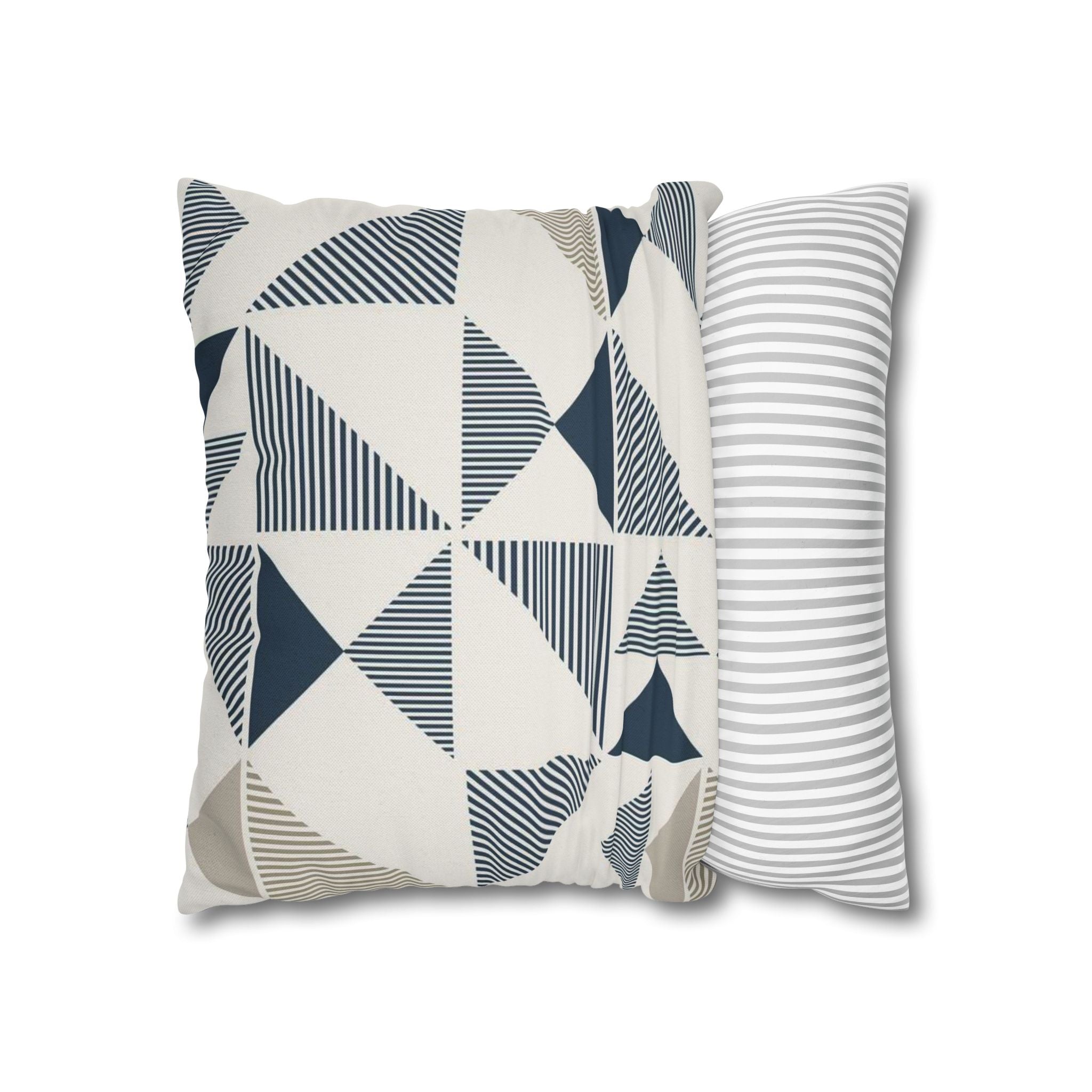 Two Way Cushion Cover, Throw pillow Case for Couch ( Single Piece) : Geometric Pattern