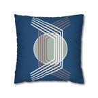 Two Way Cushion Cover, Throw pillow Case for Couch (Single Piece) : Blue Pattern - SnugLiving