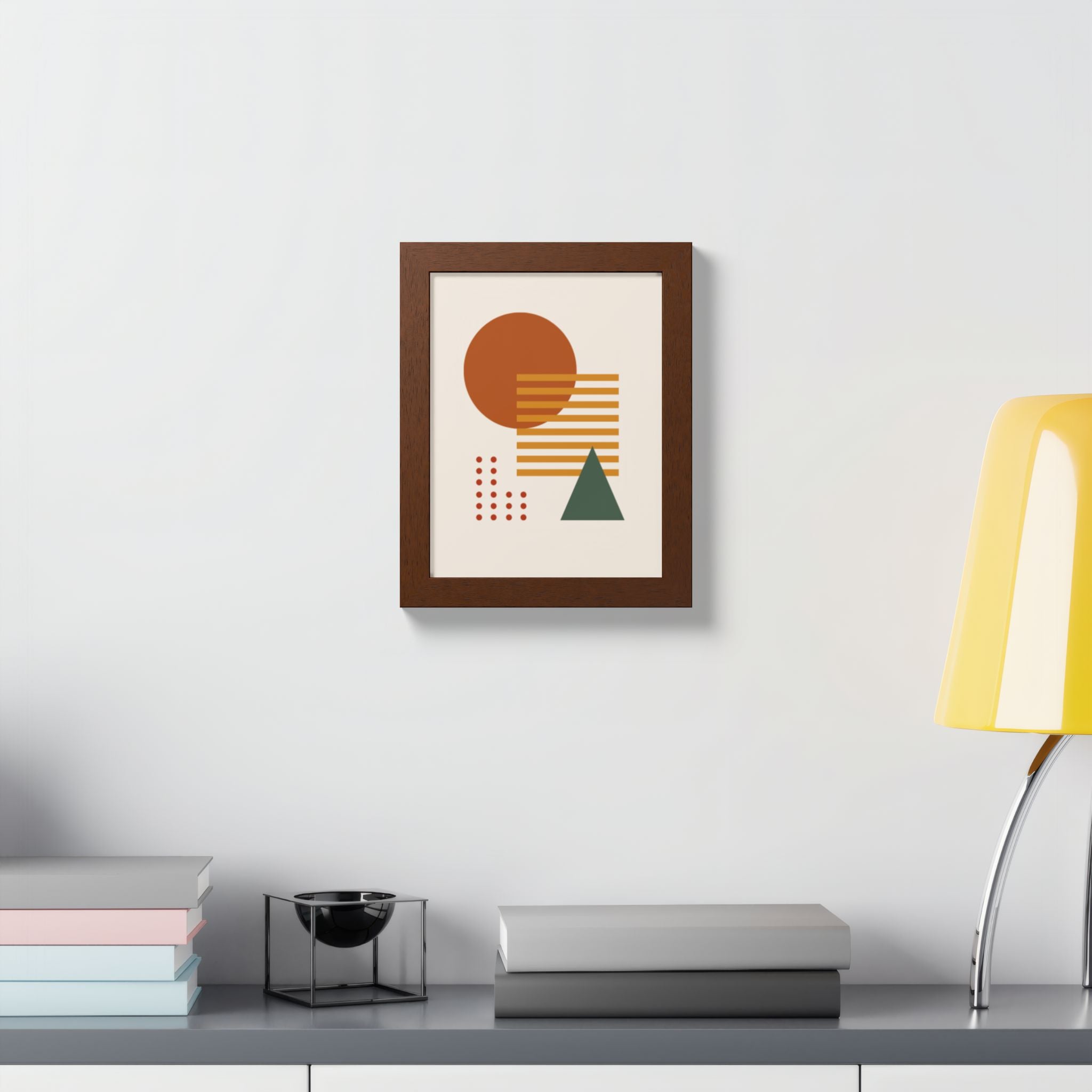 Multi-Color Framed Poster | Abstract Wall Art, Boho Home Decor | Pattern 2