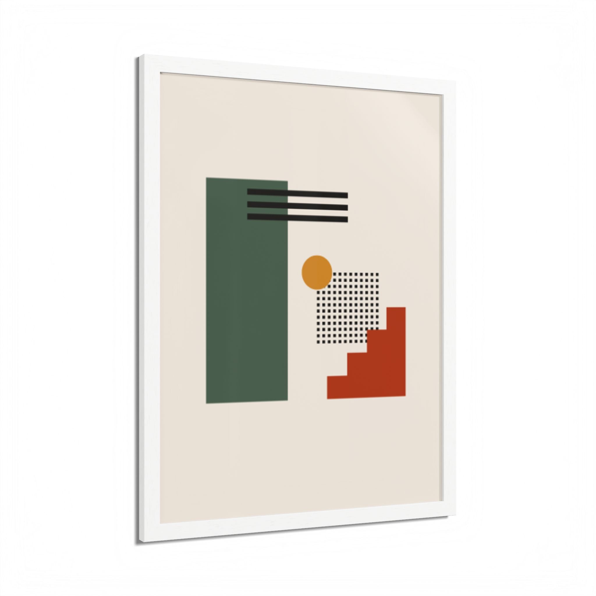 Multi-Color Framed Poster | Abstract Wall Art, Boho Home Decor | Pattern 3